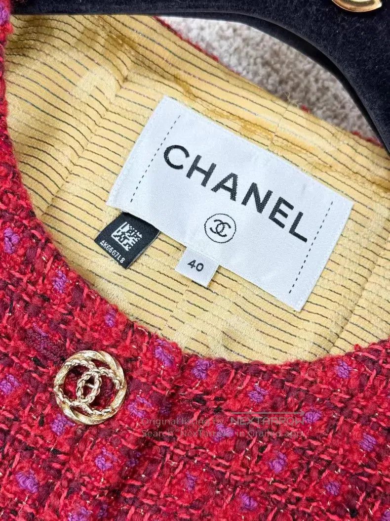 Chanel Chanel Mixed-color plaid tweed double C gold buckle jacket Size S / US 4 / IT 40 - 5 Thumbnail