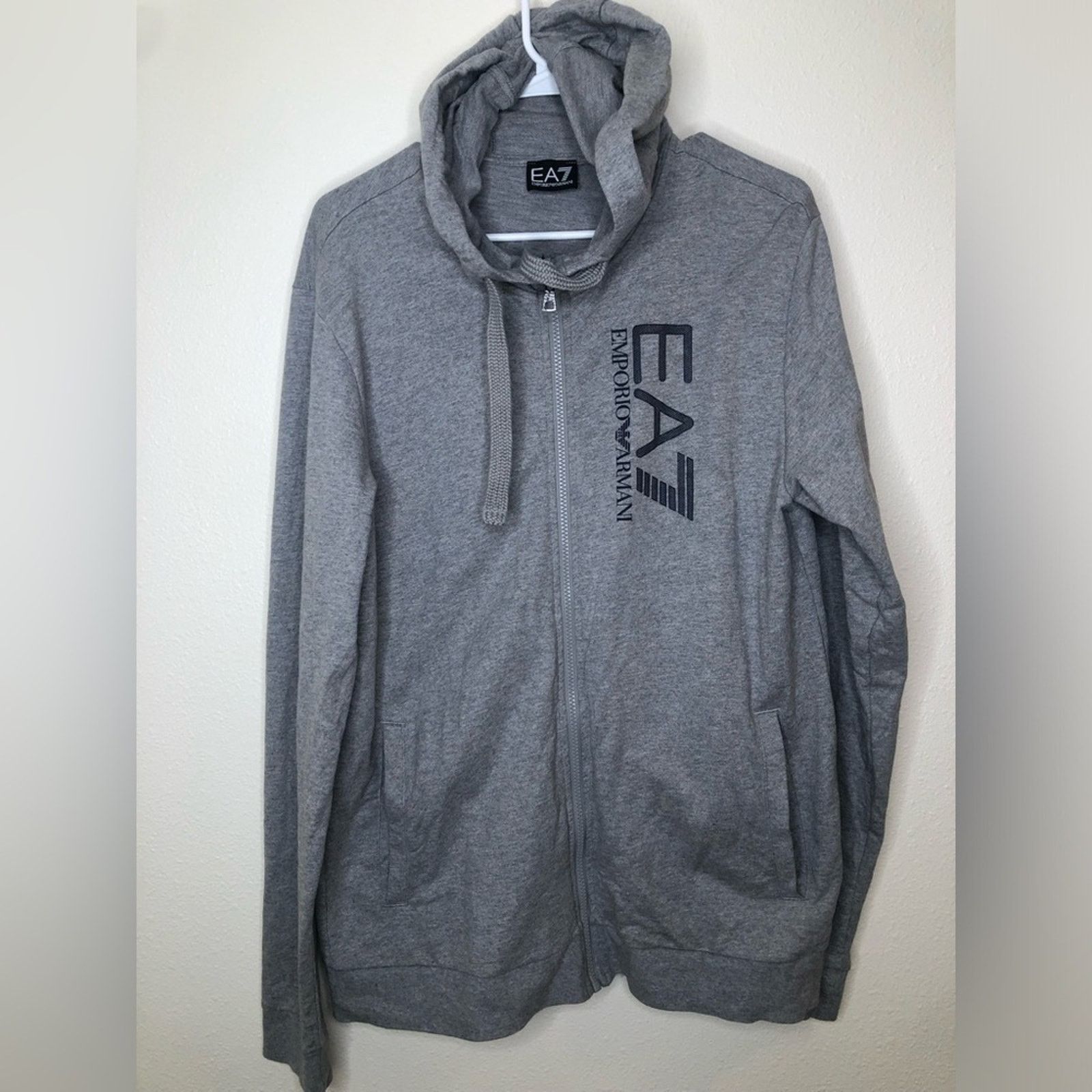 Emporio Armani Emporio Armani— Gray—Lightweight Hooded Jacket— Size XXL Size US XXL / EU 58 / 5 - 1 Thumbnail