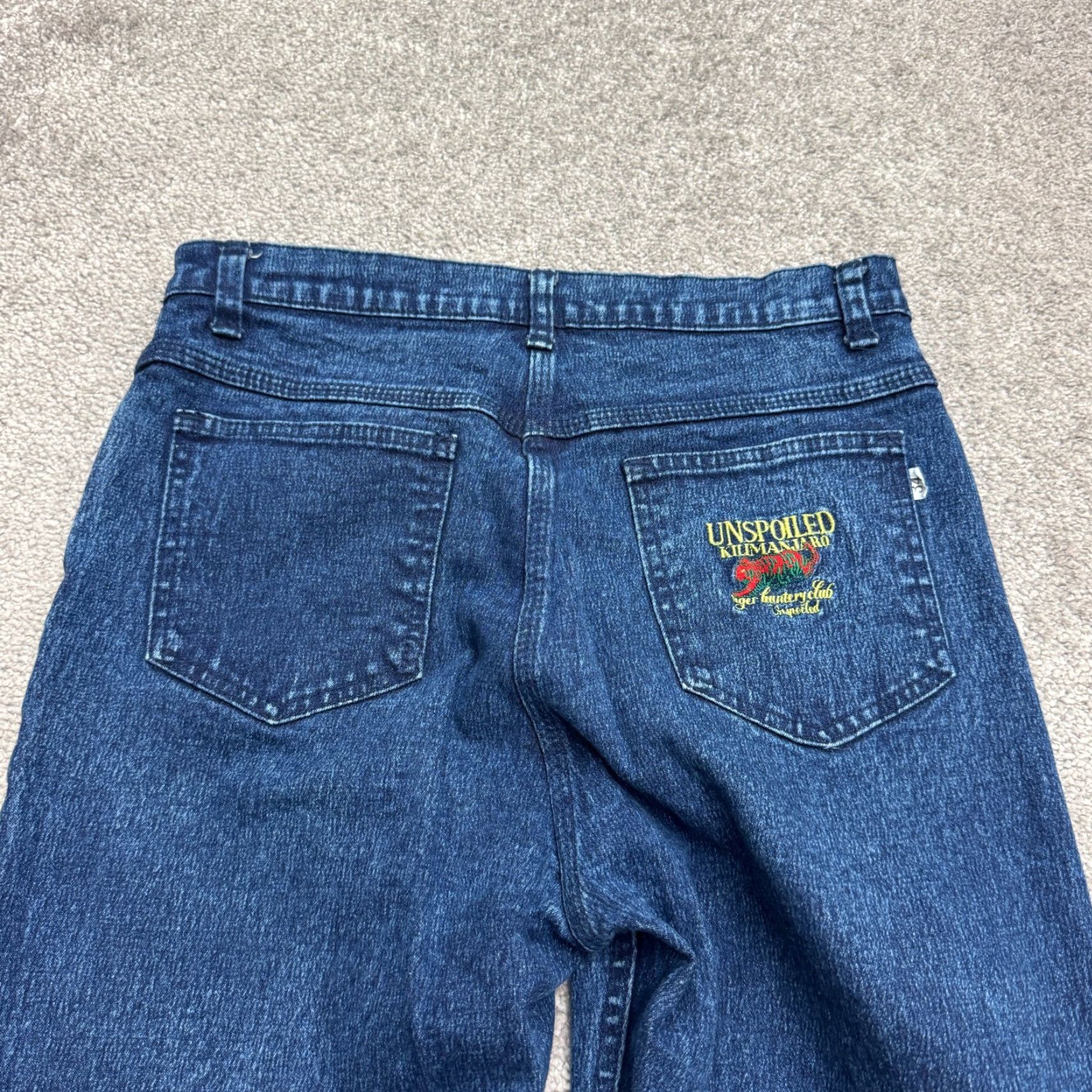 Vintage VINTAGE Unspoiled Kilimanjaro Jeans Womens 34 High Rise Blue 5-Pocket Denim 90s Streetwear Size 24" / US 00 / IT 34 - 5 Thumbnail