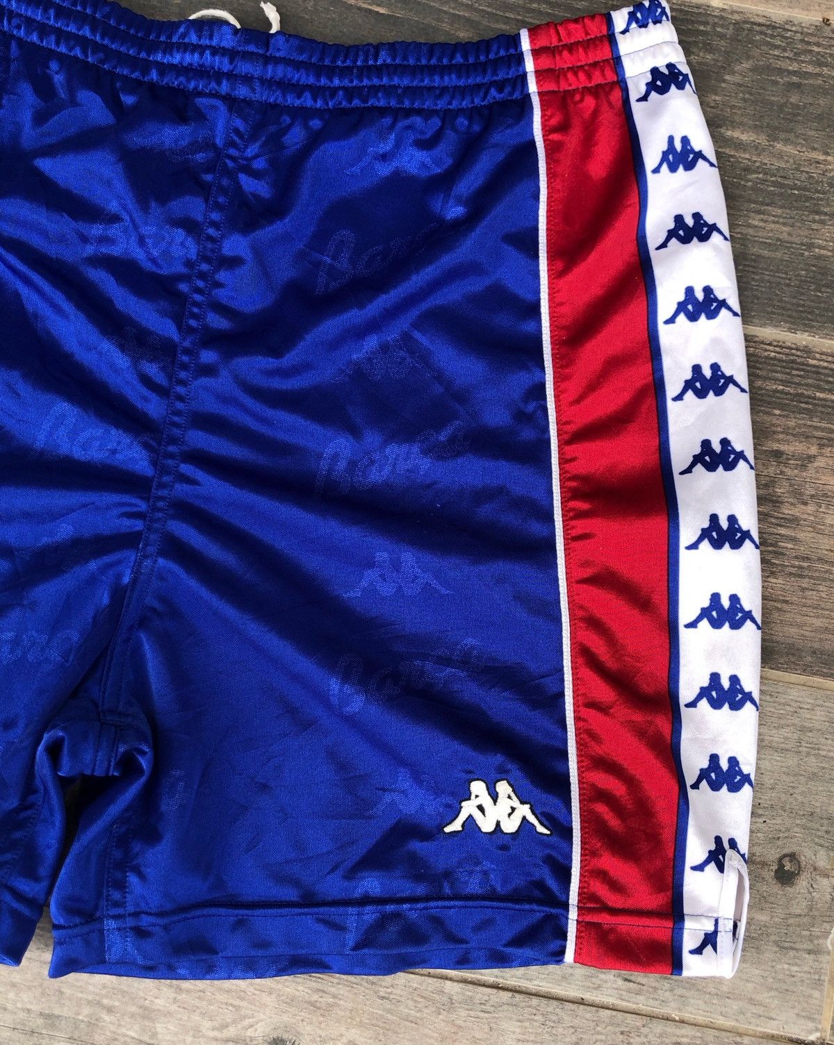 Kappa × Vintage 🔥Vintage 90s Kappa Side Tape Barca Ronaldo Short Jersey Size US 31 - 6 Thumbnail