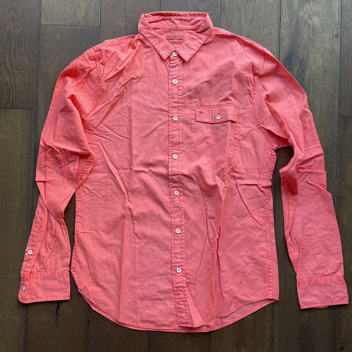 Calvin Klein Calvin Klein Coral Button-Up Shirt Size US L / EU 52-54 / 3 - 1 Thumbnail