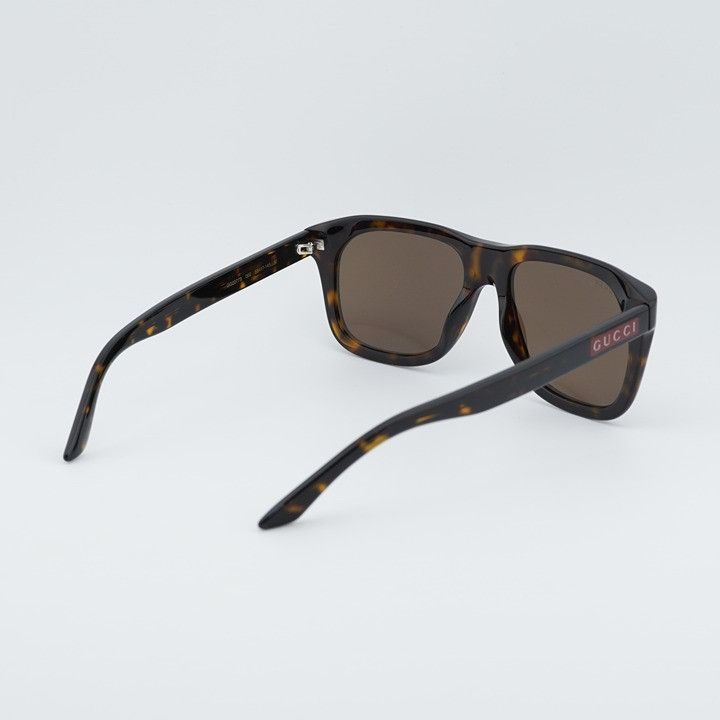 Gucci Gucci GG2077S 002 Sunglasses Havana Square Frame, Brown Size ONE SIZE - 4 Thumbnail