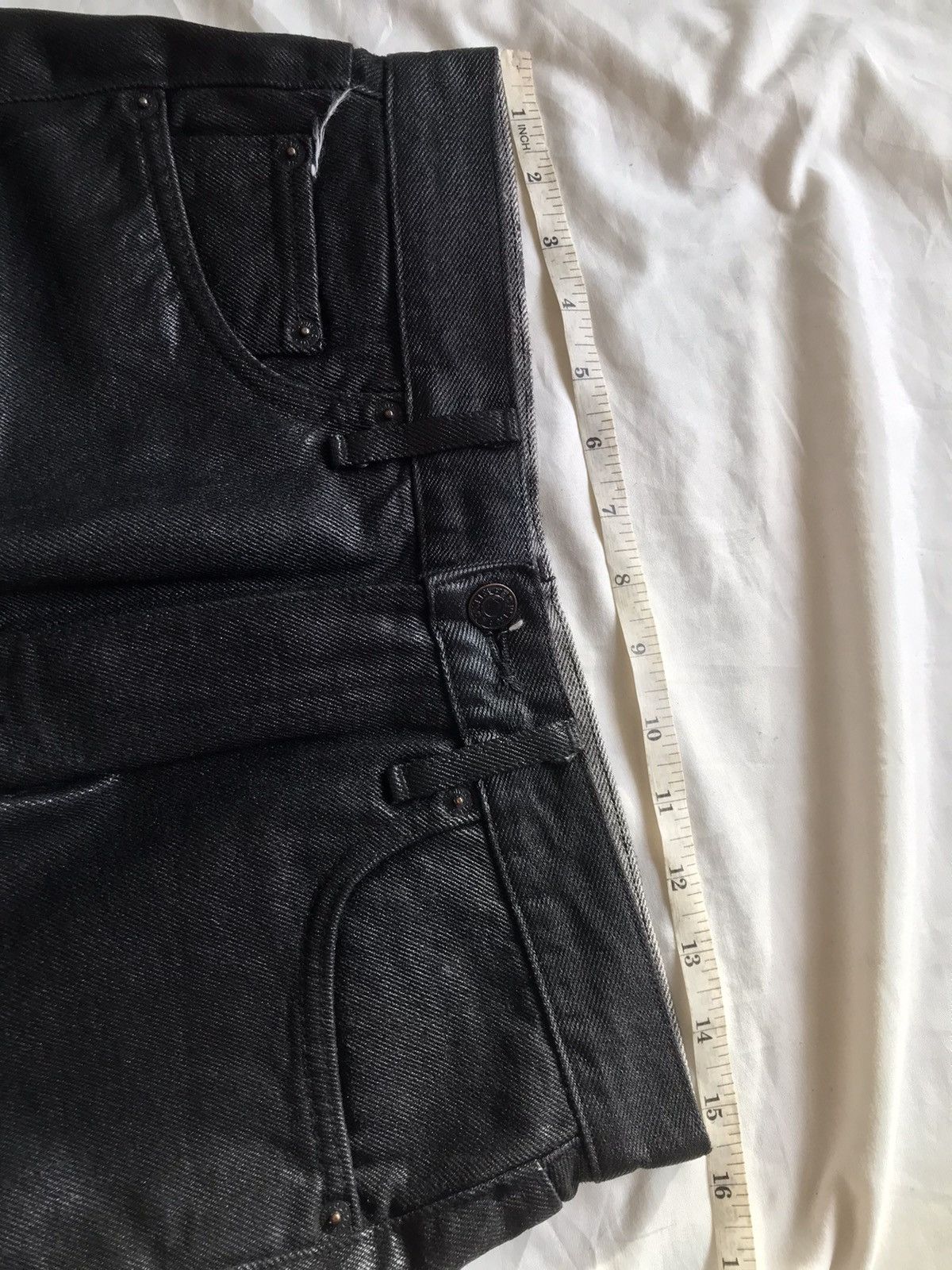 Edwin Edwin Black waxed Jeans Size US 31 - 8 Thumbnail