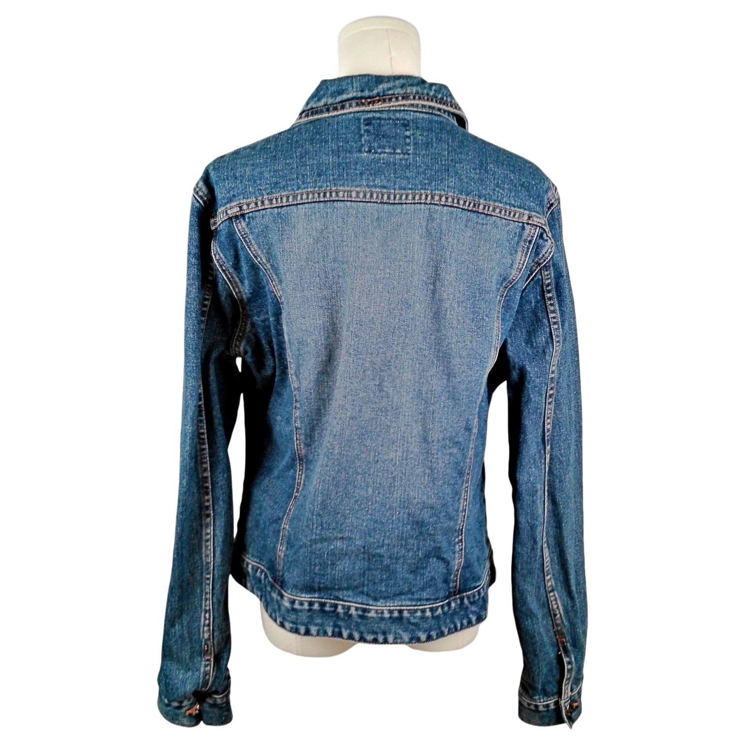 Guess Vtg Guess Jeans Button Up Denim Jacket Grunge Rock Size XL / US 12-14 / IT 48-50 - 2 Thumbnail