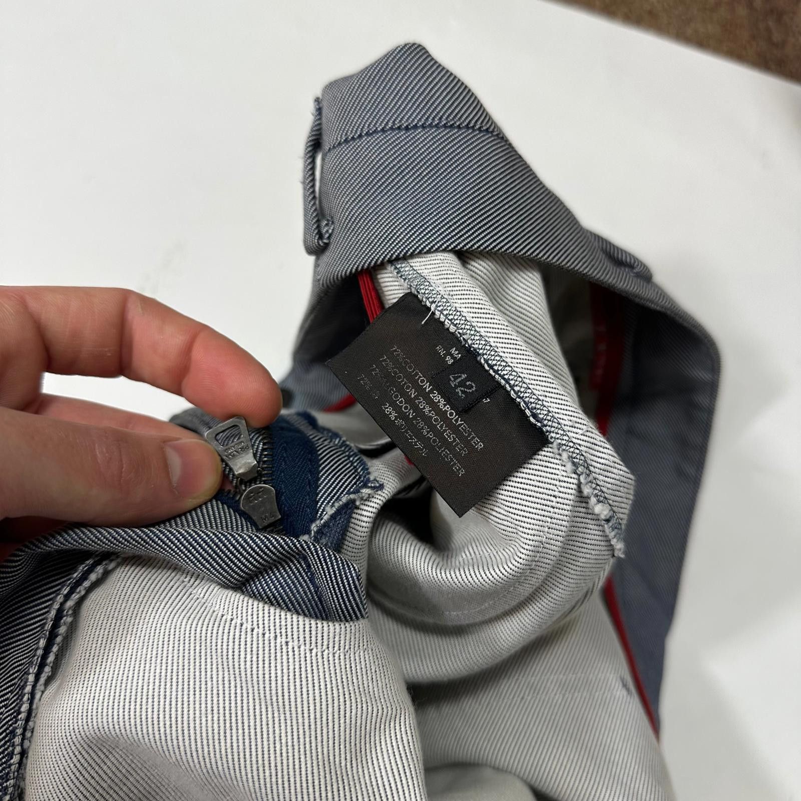 Prada Prada Sport AW00 Textured Two-Tone Pleated Trousers - IT42 Size 28" / US 6 / IT 42 - 7 Thumbnail