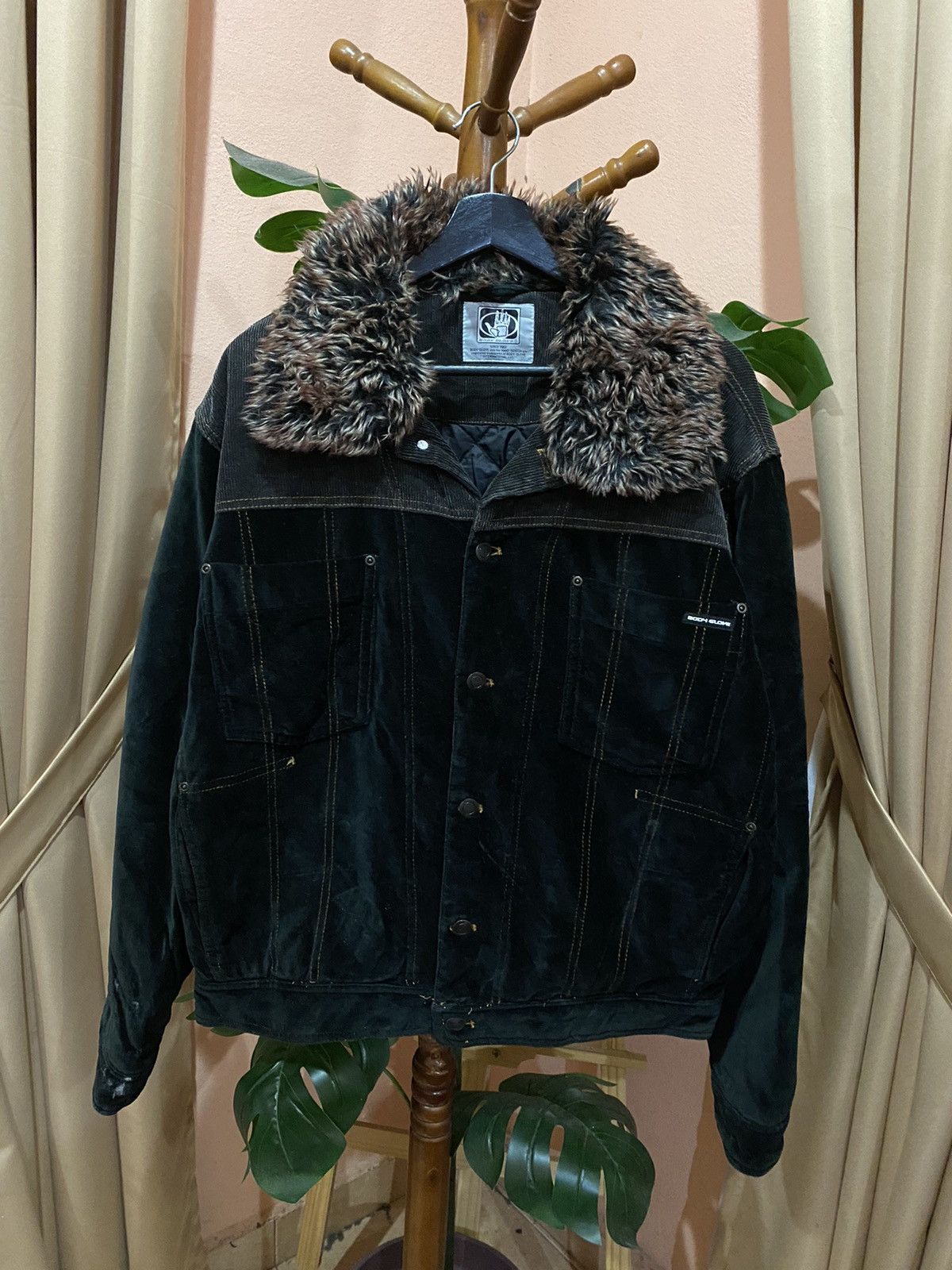 Body Glove Vintage Black Body Glove Corduroy Sherpa-Lined Jacket Size US M / EU 48-50 / 2 - 1 Thumbnail