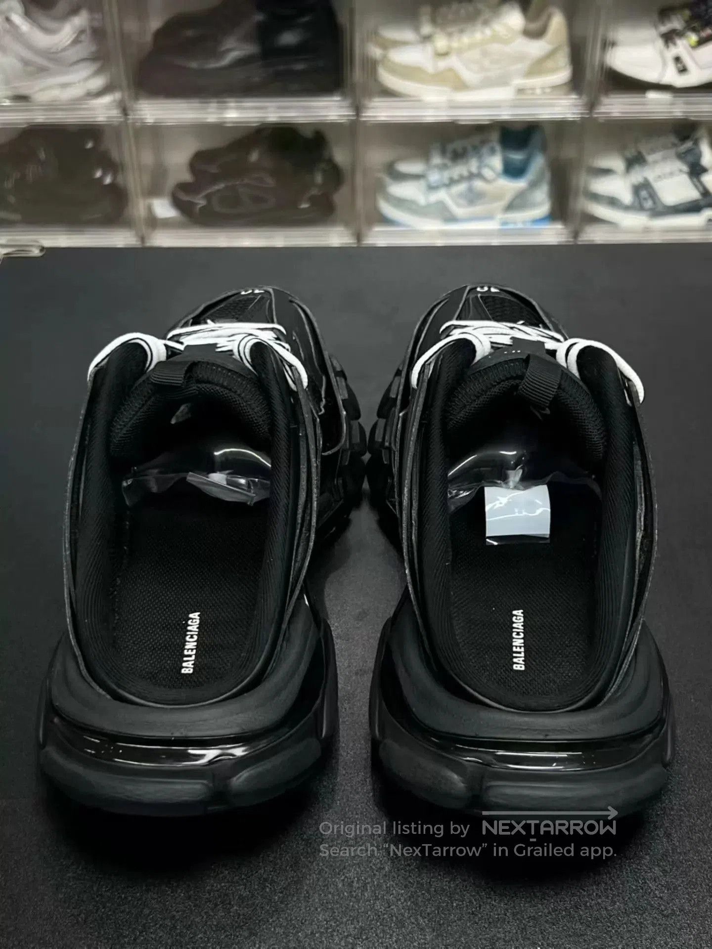 Balenciaga Black Low-Top Lace-Up Chunky Sneakers. Size US 7 / EU 40 - 7 Thumbnail