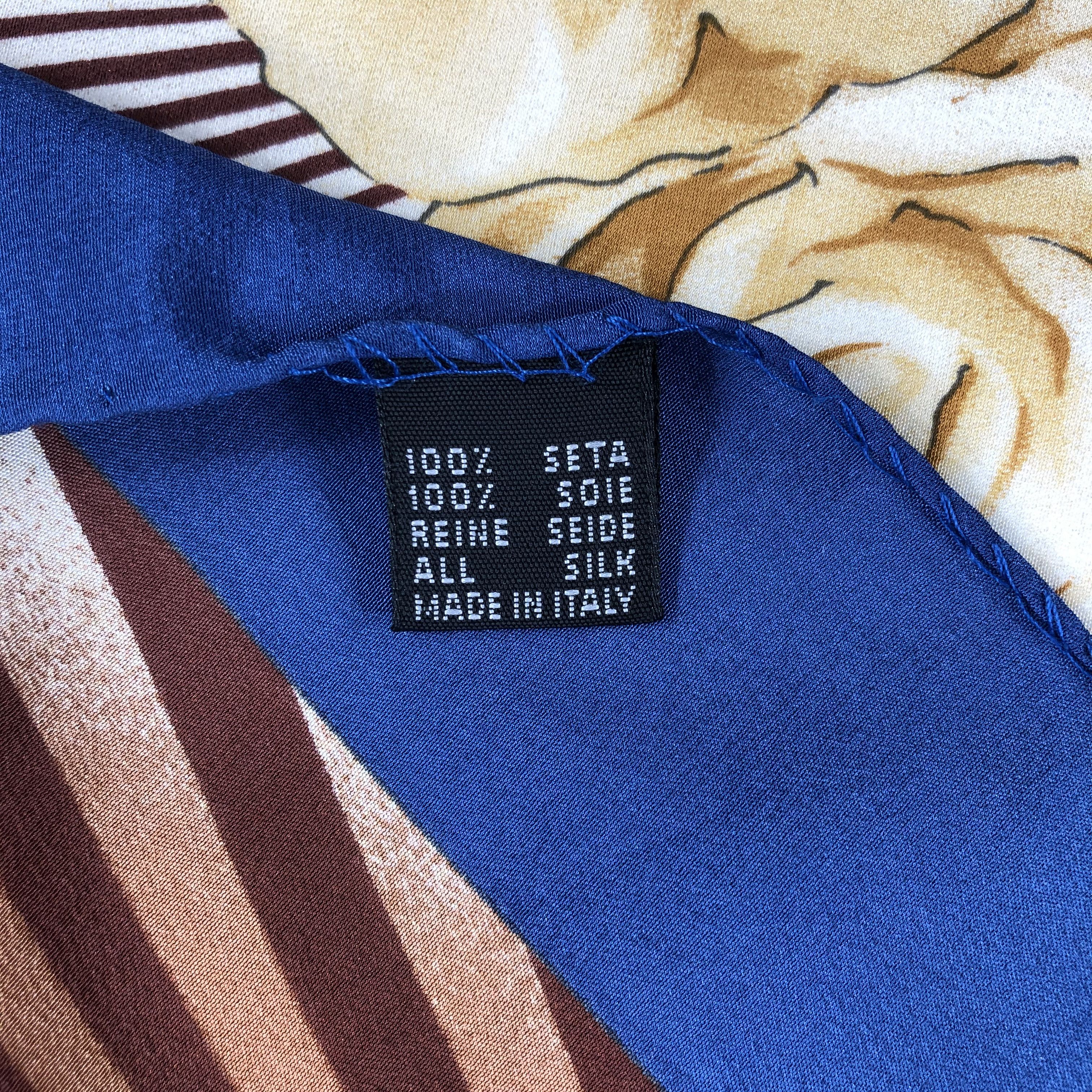 Krizia Uomo Vintage Krizia Uomo Silk Scarf Size ONE SIZE - 5 Thumbnail