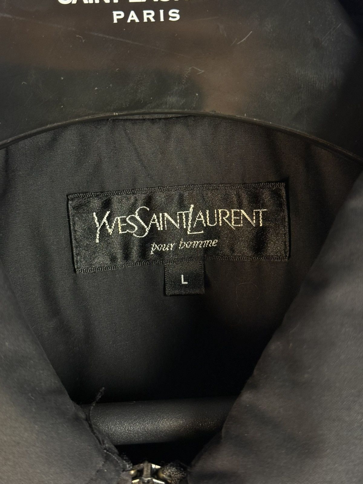 Yves Saint Laurent Black YSL Jacket Warmed Bomber Quilted Vintage Y2k zip up Size US L / EU 52-54 / 3 - 6 Thumbnail