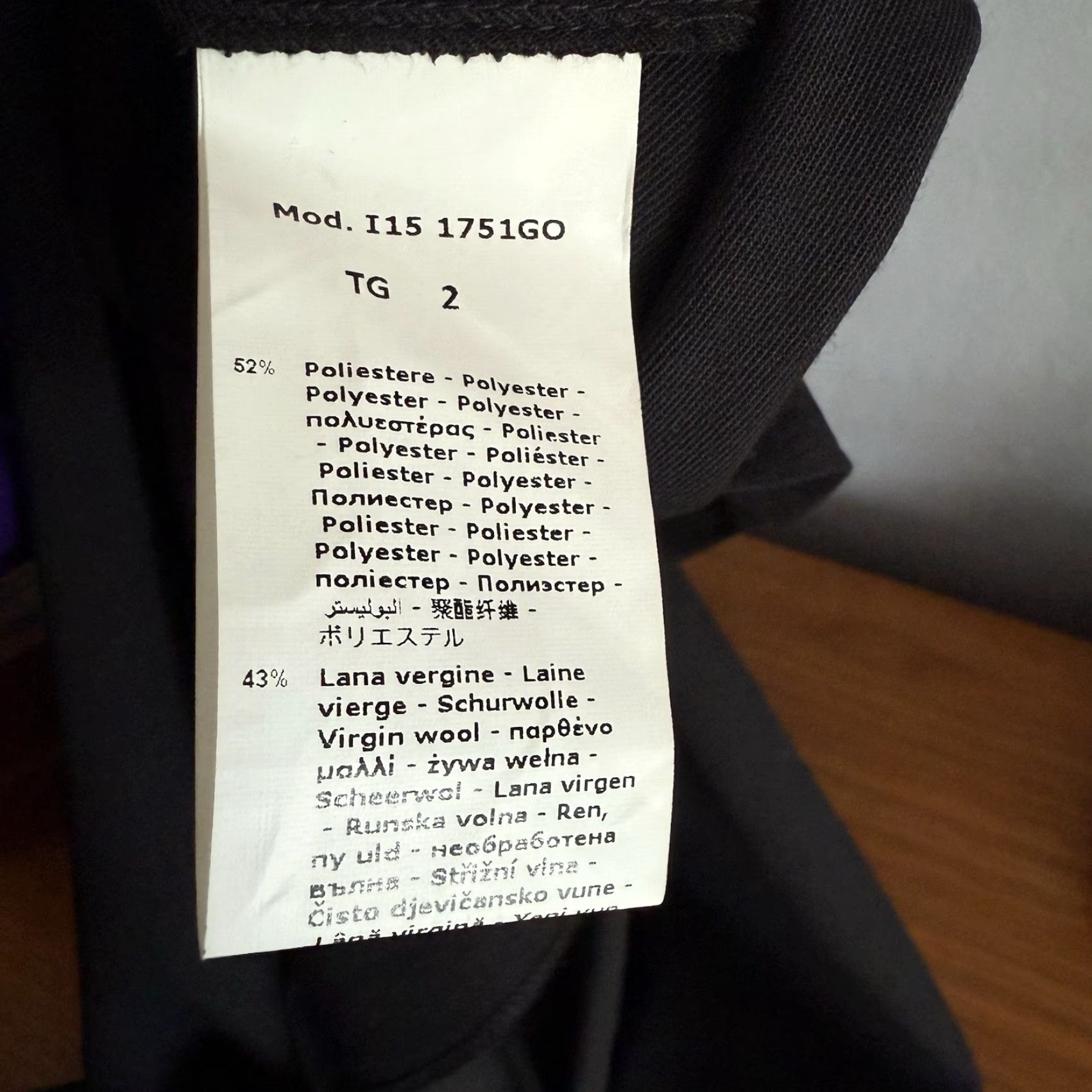 Vintage VINTAGE Oblique Creations Italy Asymmetric A-Line Skirt Lagenlook Goth Size M Black Knee Length Women Size 32" / US 10 / IT 46 - 5 Thumbnail