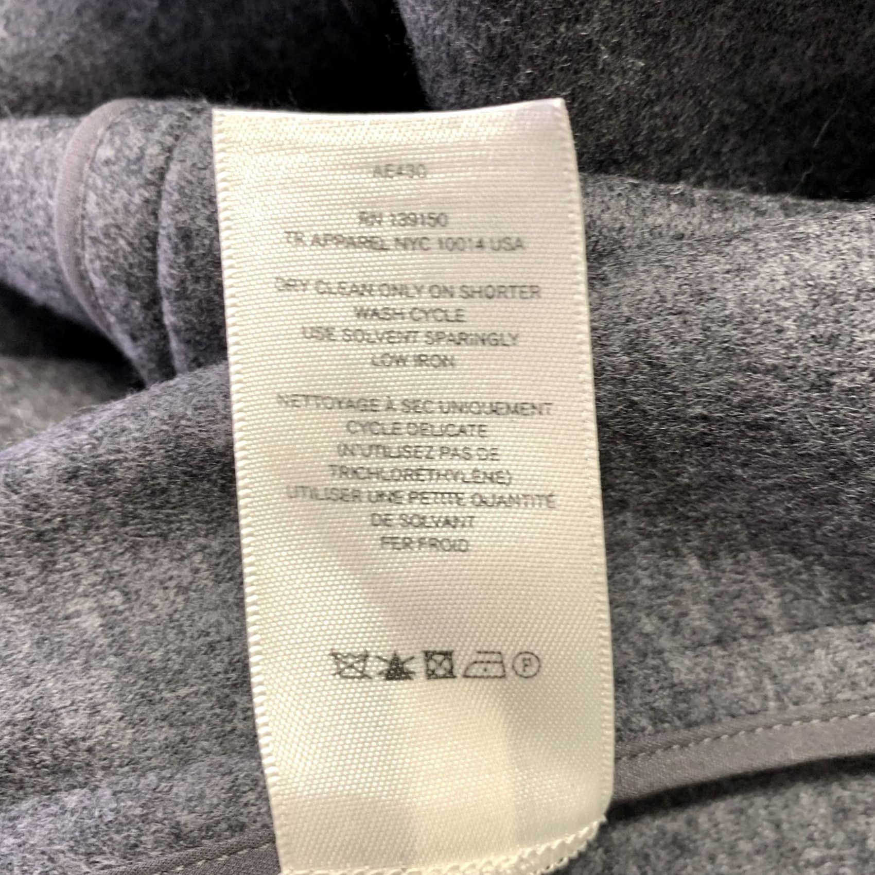 The Row VINTAGE THE ROW Coat Grey Black Wool Lambskin Size 12 Women Dress Coat Wool Lambskin Black Grey 12 Womens Size XL / US 12-14 / IT 48-50 - 7 Thumbnail
