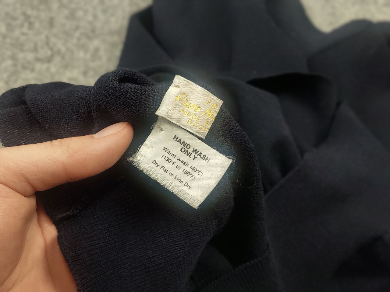 Vintage Navica Of Scotland Monn Vintage Navy Wool Pullover Sweater Size US L / EU 52-54 / 3 - 12 Thumbnail