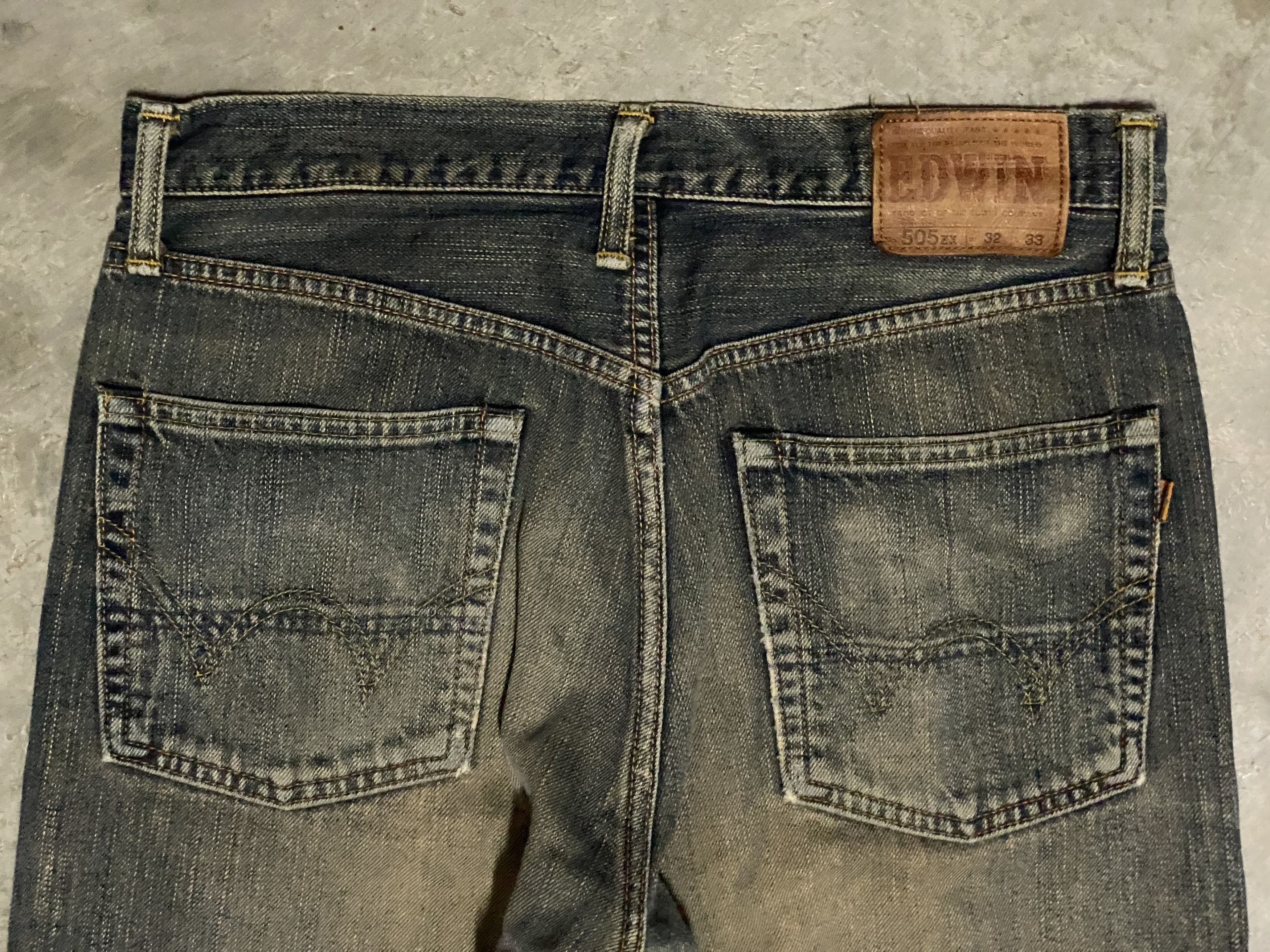 Edwin Vintage Edwin 505zx Mud Wash Selvedge Distressed Jeans Size US 32 / EU 48 - 11 Thumbnail
