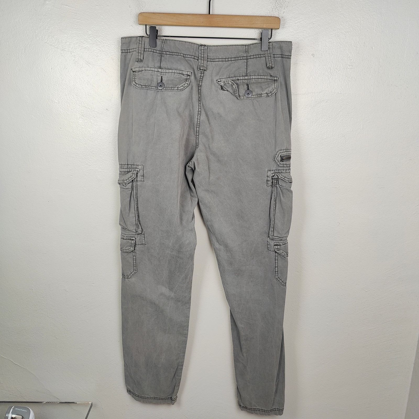 Other Vintage Plugg Cargo Pants Mens 34x34 Y2K Military Flight Y2K Size US 34 / EU 50 - 5 Thumbnail