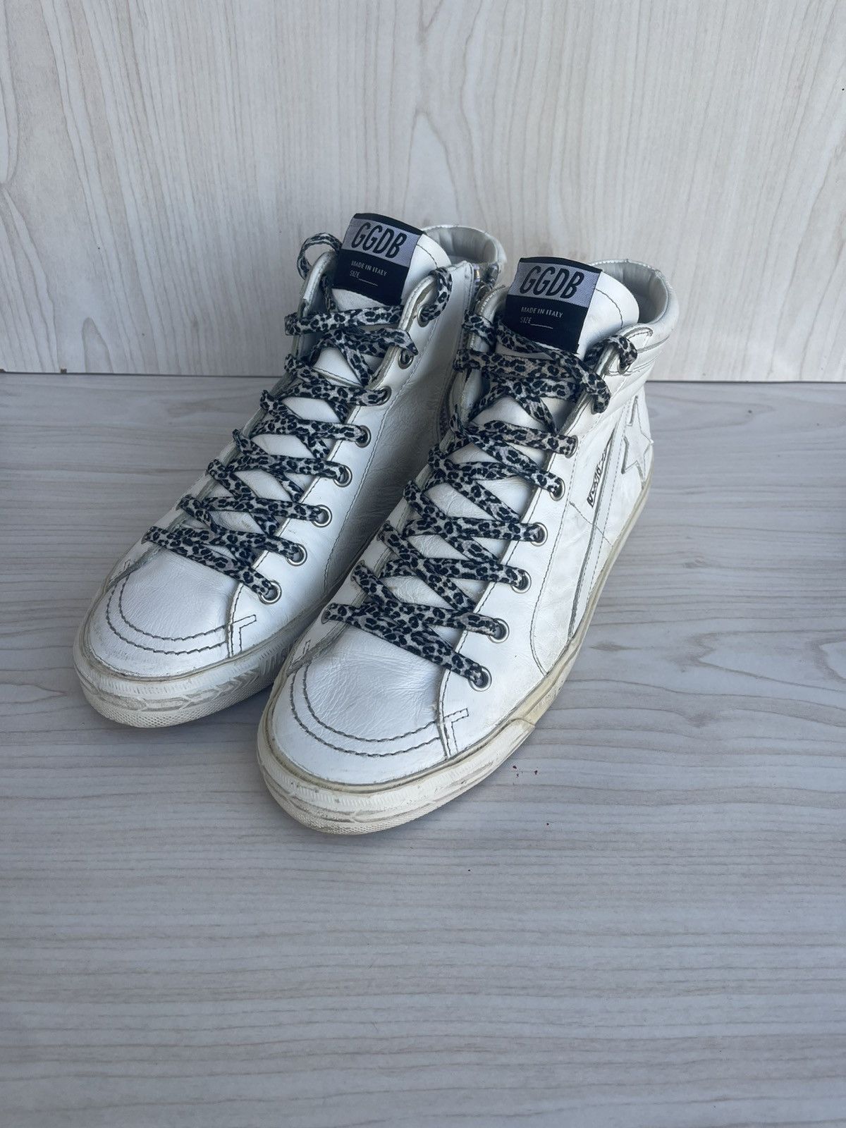 Golden Goose Golden goose slide high top sneakers Size US 7 / EU 40 - 1 Thumbnail