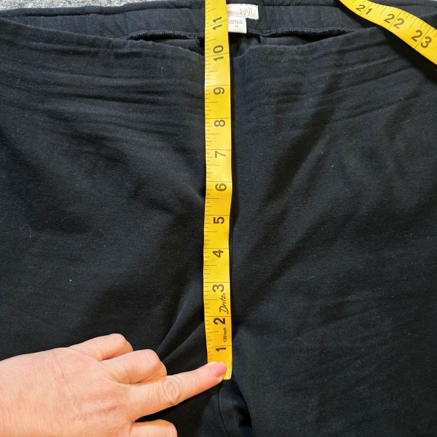 J. Jill J. Jill Pants Women 14 Black Premium Bi Stretch Ankle Career Casual Cuffed Size 36" / US 14 / IT 50 - 6 Thumbnail