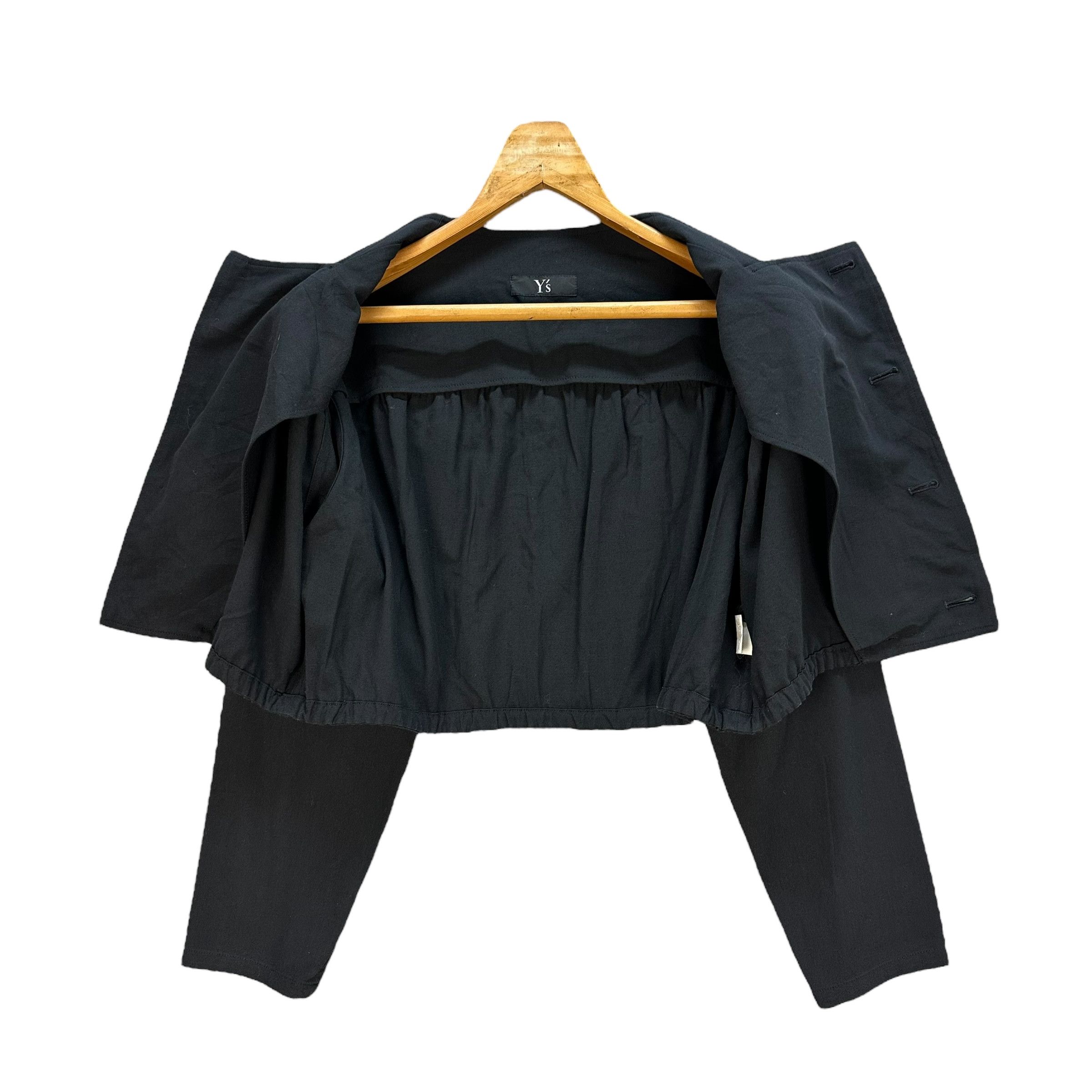 Yohji Yamamoto Vintage Y's Wool Cotton Cropped Jacket Avant Garde #A18-0428 Size M / US 6-8 / IT 42-44 - 6 Thumbnail