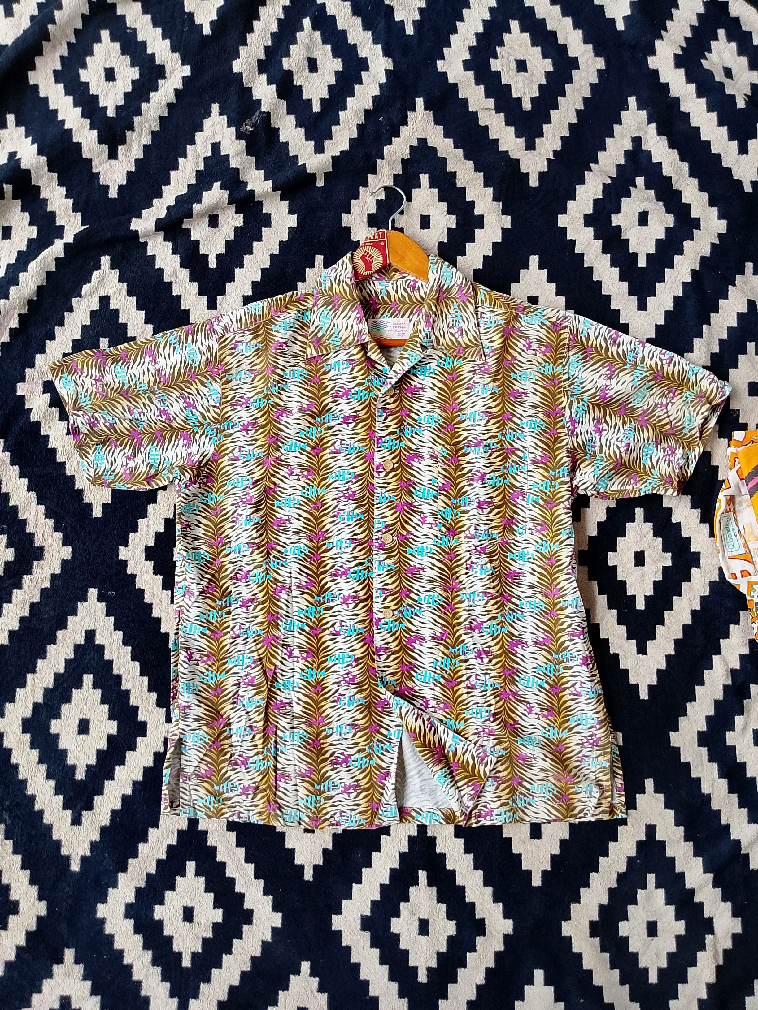 Japanese Brand Vintage Okinawa Paradise Surfwear Hawaiian Beachwear Shirt Size US M / EU 48-50 / 2 - 2 Thumbnail