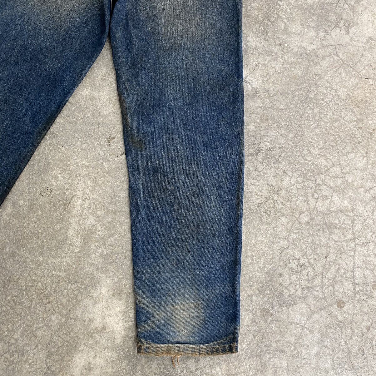 Tommy Hilfiger VTG 90’s Tommy Hilfiger Mud Blue Dirty Baggy Denim Jeans Size US 32 / EU 48 - 19 Thumbnail