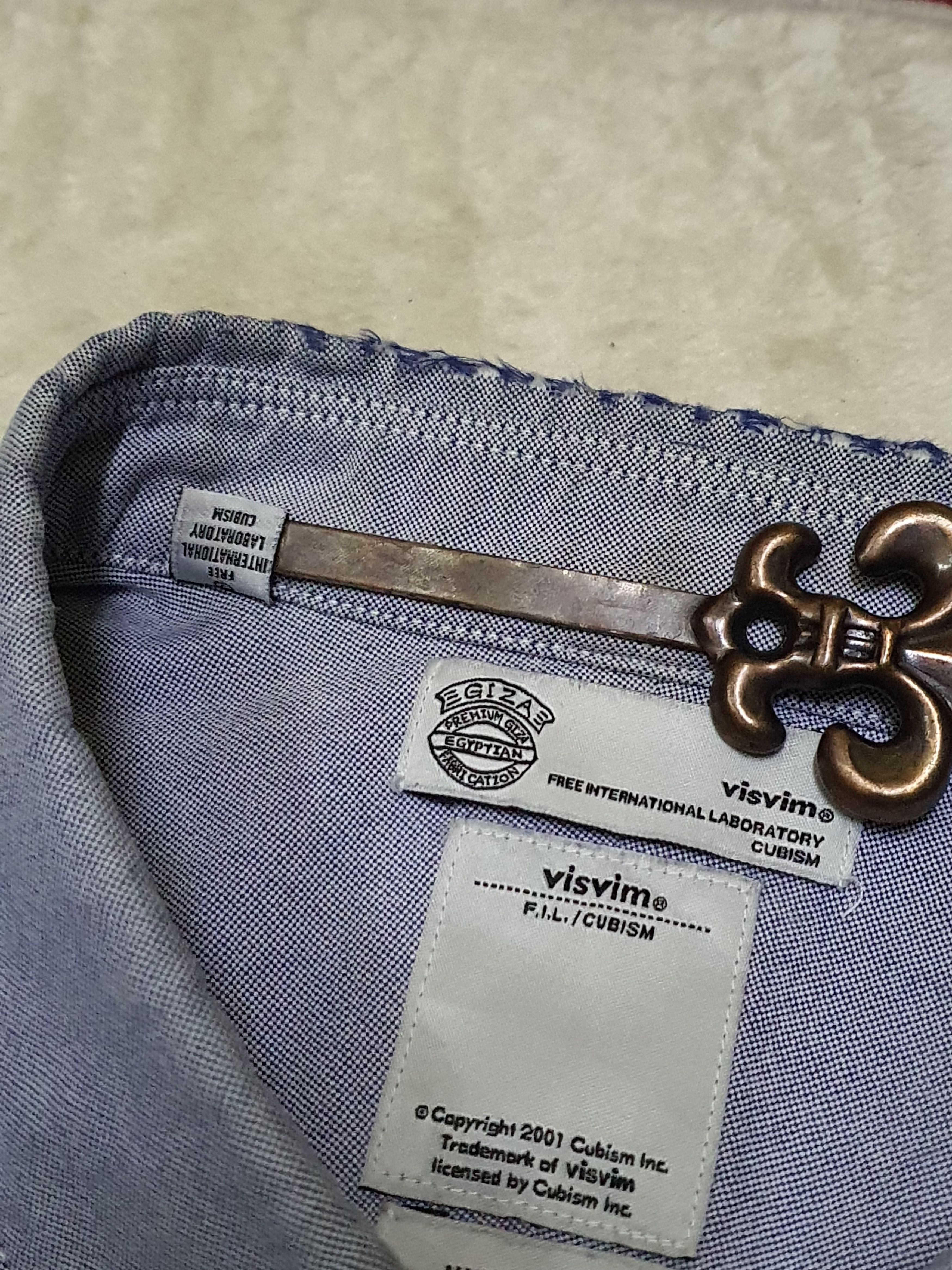 Visvim VISVIM Studded Front Western Oxford Shirt – Size M Size US M / EU 48-50 / 2 - 8 Thumbnail