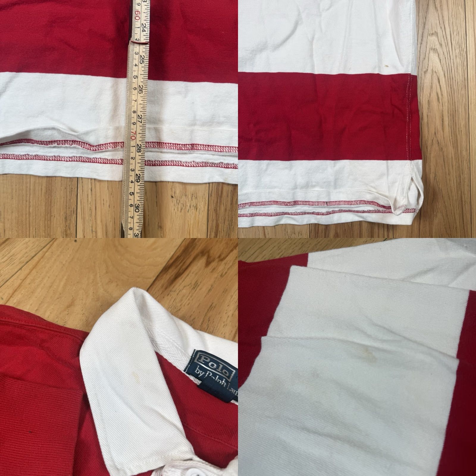 Ralph Lauren VINTAGE Polo Ralph Lauren Rugby Jersey PRLC Club Mens XL Red White Stripe Clubs 1967 Rugby Mens XL Red White Stripe Polo Ralph Lauren Shirt Size US XL / EU 56 / 4 - 8 Thumbnail