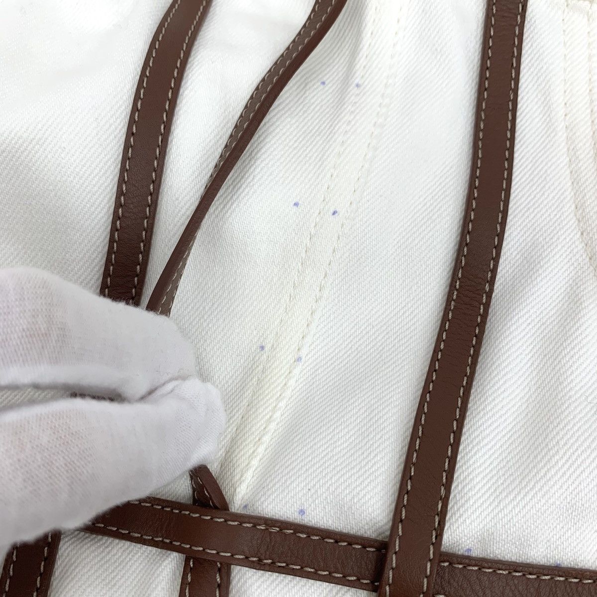 Burberry Burberry White Long Sleeve Denim Jacket Size XS / US 0-2 / IT 36-38 - 4 Thumbnail