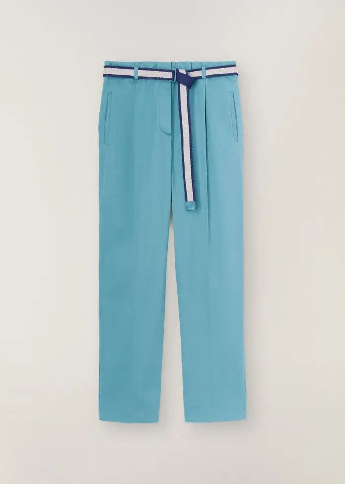 image of Loro Piana O1Srvl11E0424 Trouser In Blue, Women's (Size 36)