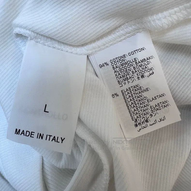 Brunello Cucinelli Brunello Cucinelli Beaded trim threaded T-shirt Size L / US 10 / IT 46 - 5 Thumbnail