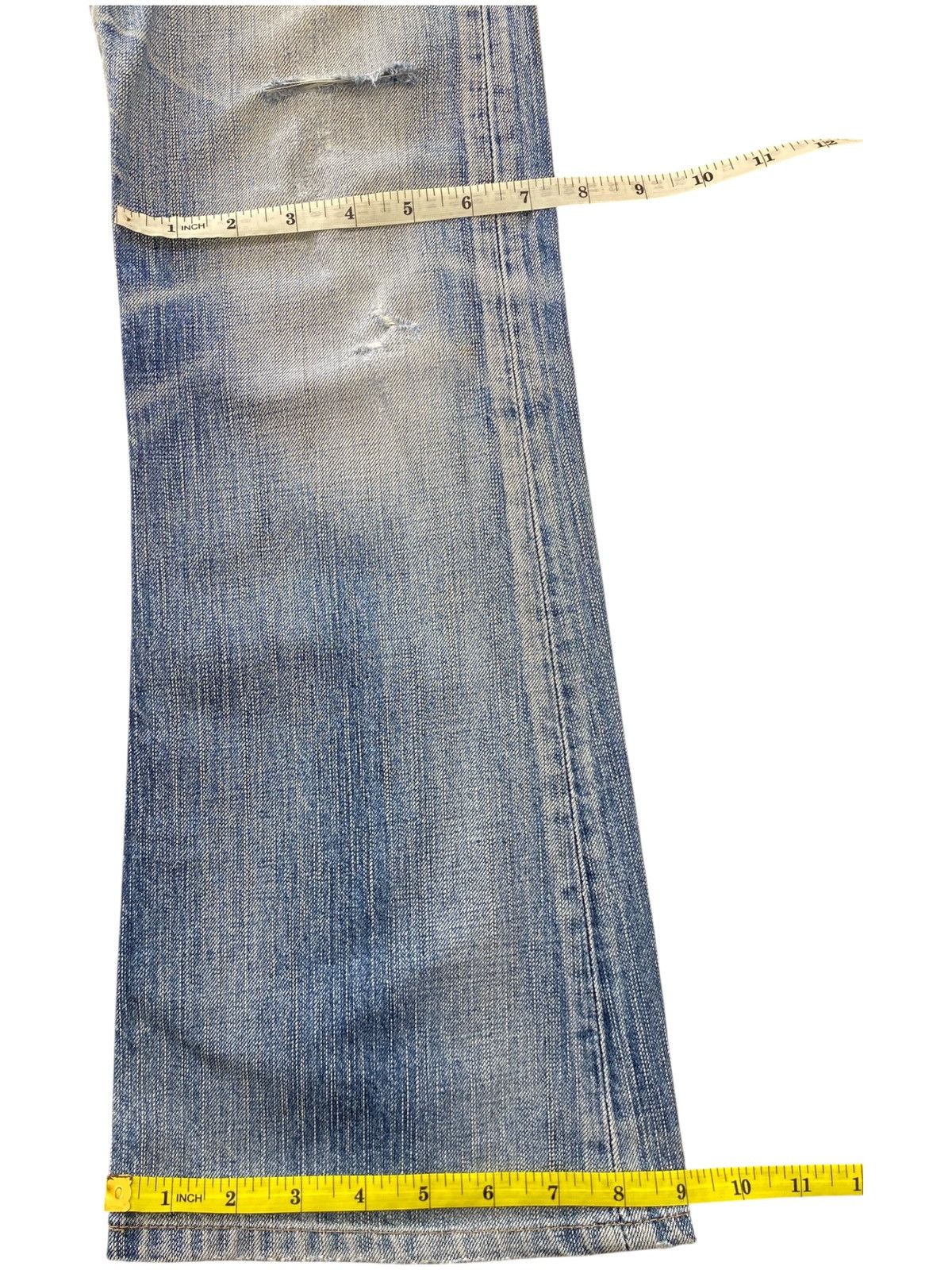 Edwin Edwin Brand Acid Blue Wash Ripped Style Jeans Size US 30 / EU 46 - 9 Thumbnail