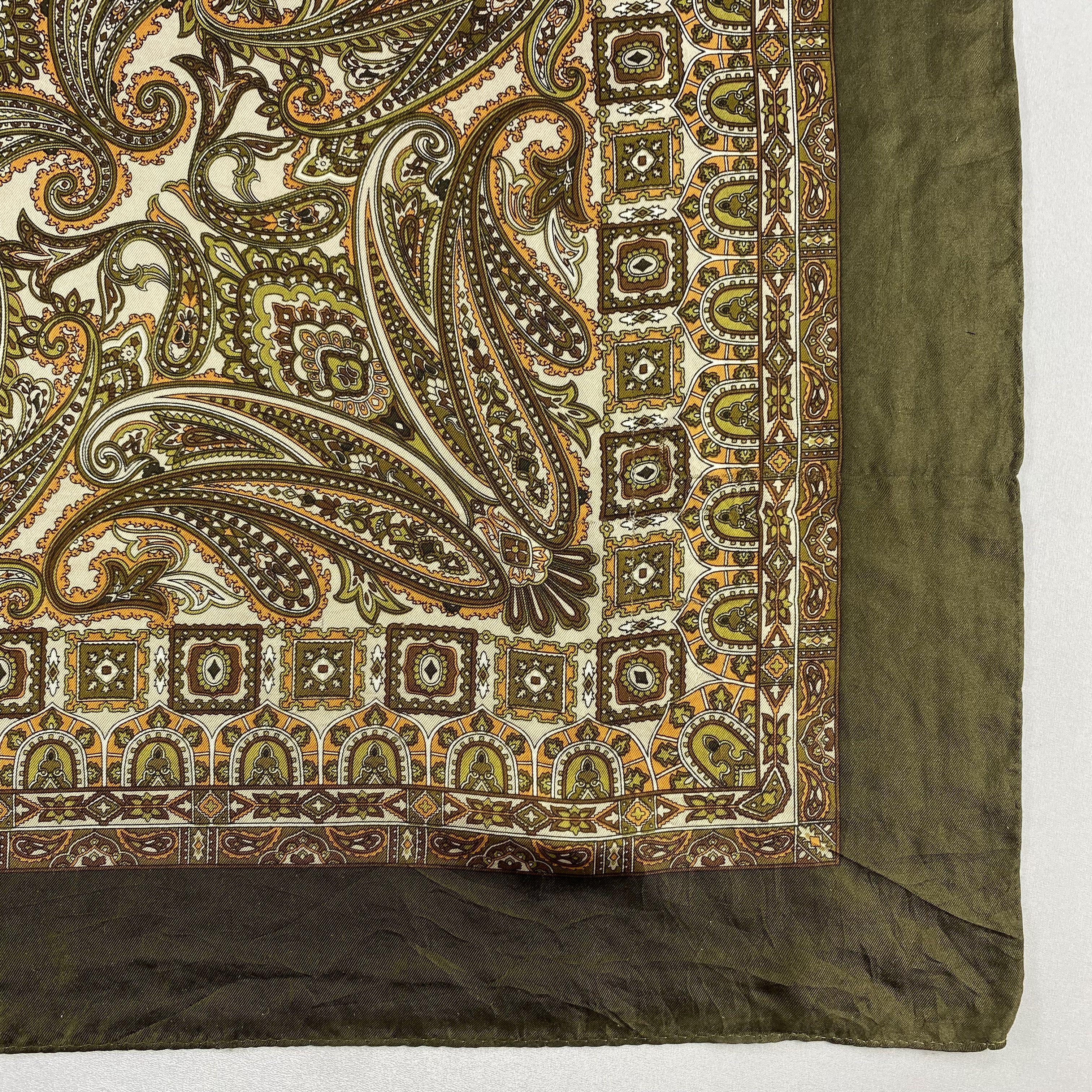 Japanese Brand × Vintage Vintage Unknown Paisley Silk Scarf SS060 Size ONE SIZE - 3 Thumbnail