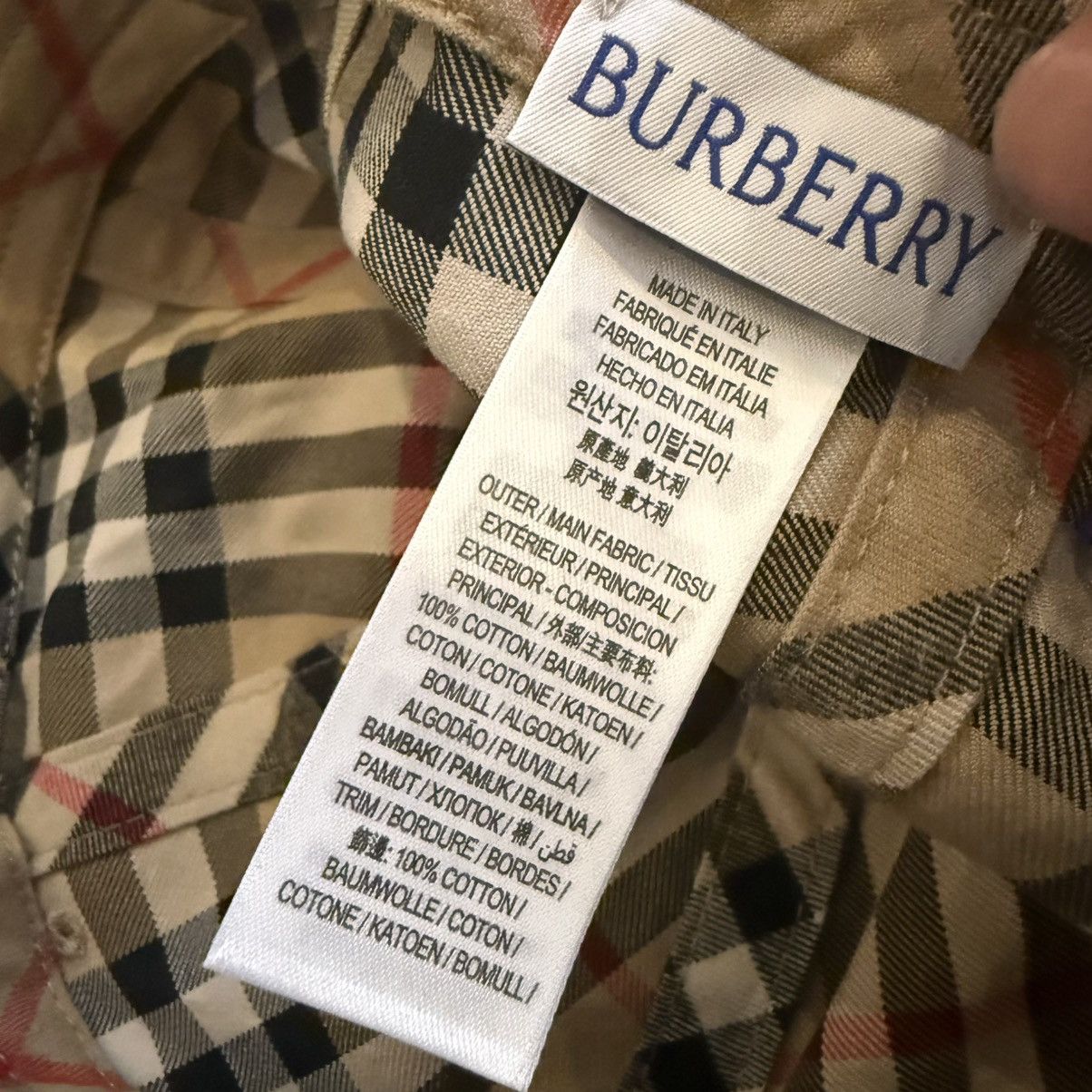 Burberry Burberry hat size L logo checked baseball cap B Size ONE SIZE - 14 Thumbnail