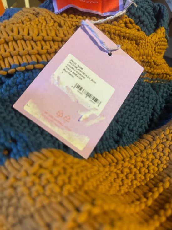 La DoubleJ LA DoubleJ Orange and Blue Fringe Sweater L Size L / US 10 / IT 46 - 6 Thumbnail