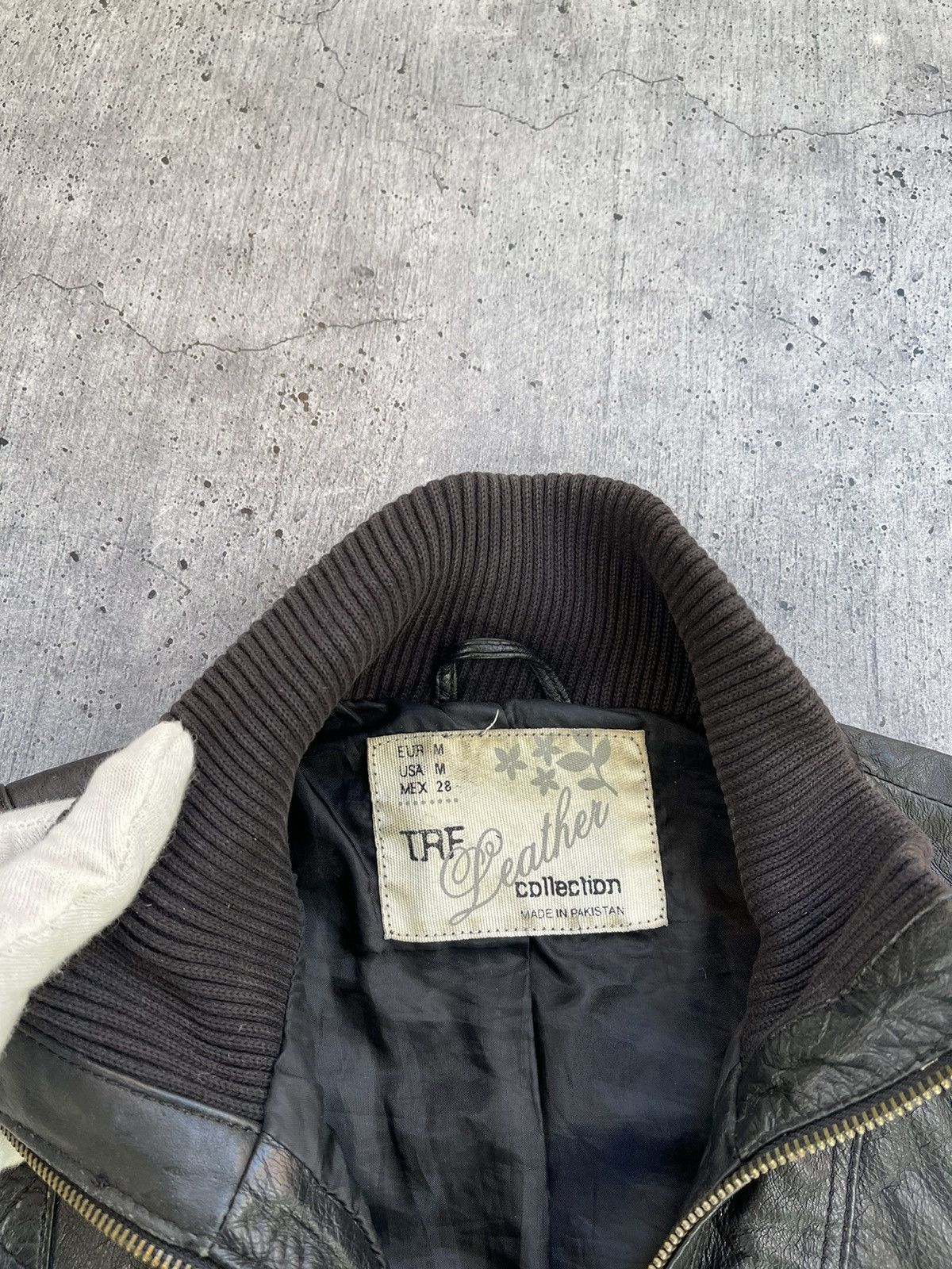 Vintage Vintage Moto Leather Jacket L Avant Garde radę Size M / US 6-8 / IT 42-44 - 4 Thumbnail