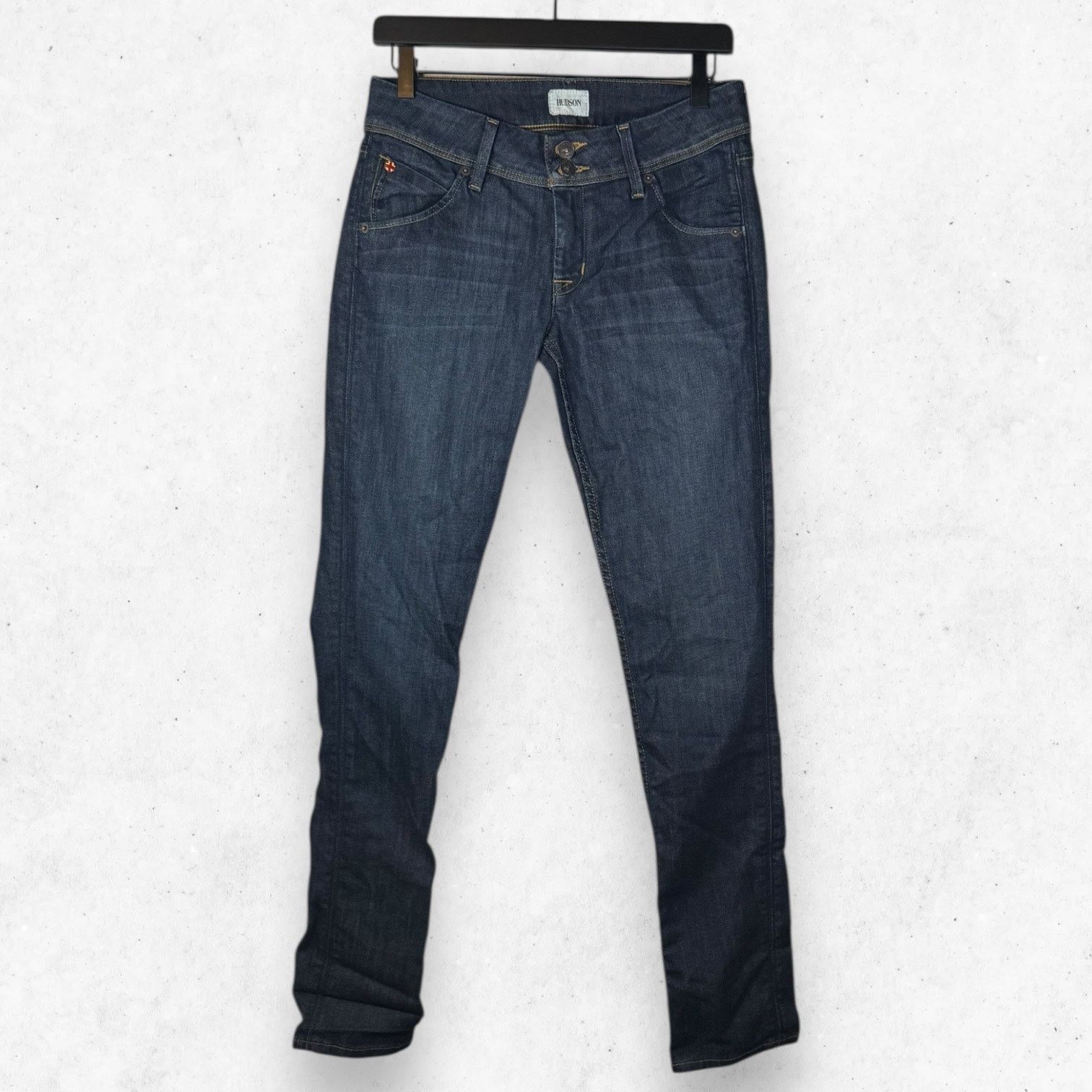 Hudson Hudson Women's 27 Dark Wash Straight-leg Jeans Low Cut Size 27" / US 4 / IT 40 - 1 Thumbnail