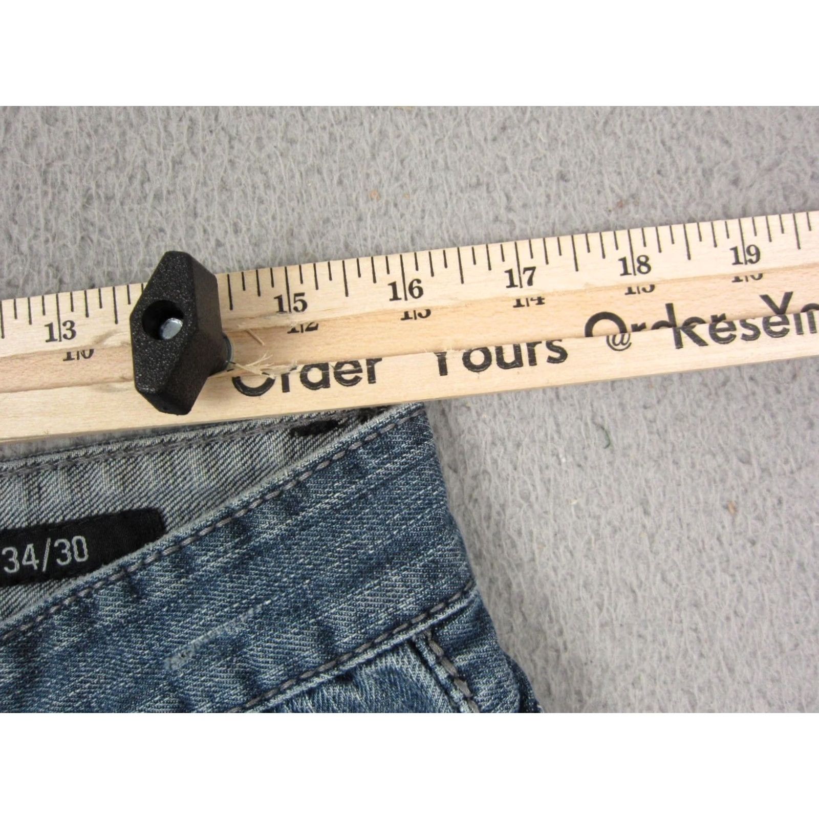 Buckle Black Buckle Black Jeans Adult W34 L 30 Blue Relaxed Straight Denim Distress 90s Mens Size US 34 / EU 50 - 6 Thumbnail