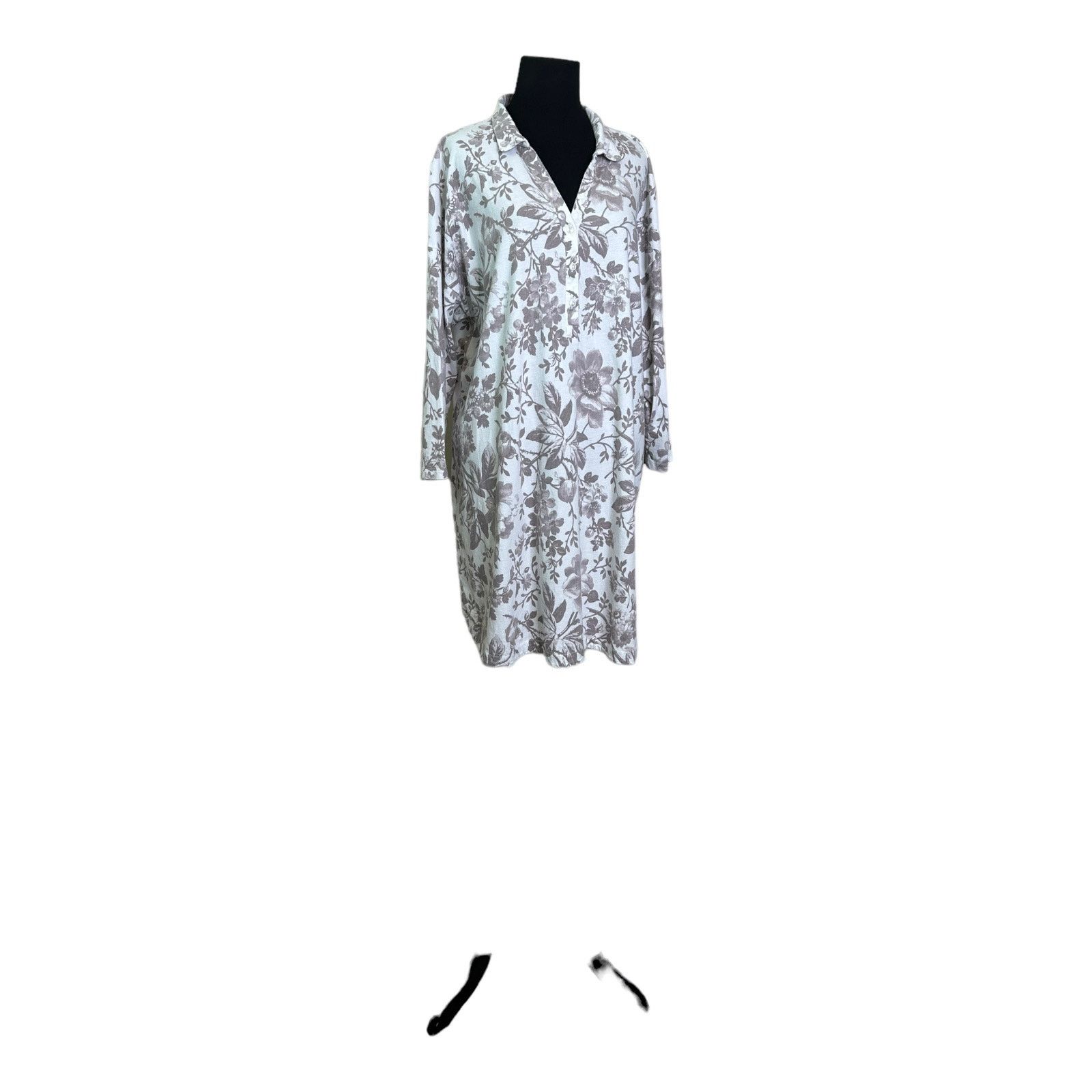 Haven Haven white brown floral long sleeves shirt dress size XL Size XL / US 12-14 / IT 48-50 - 12 Thumbnail