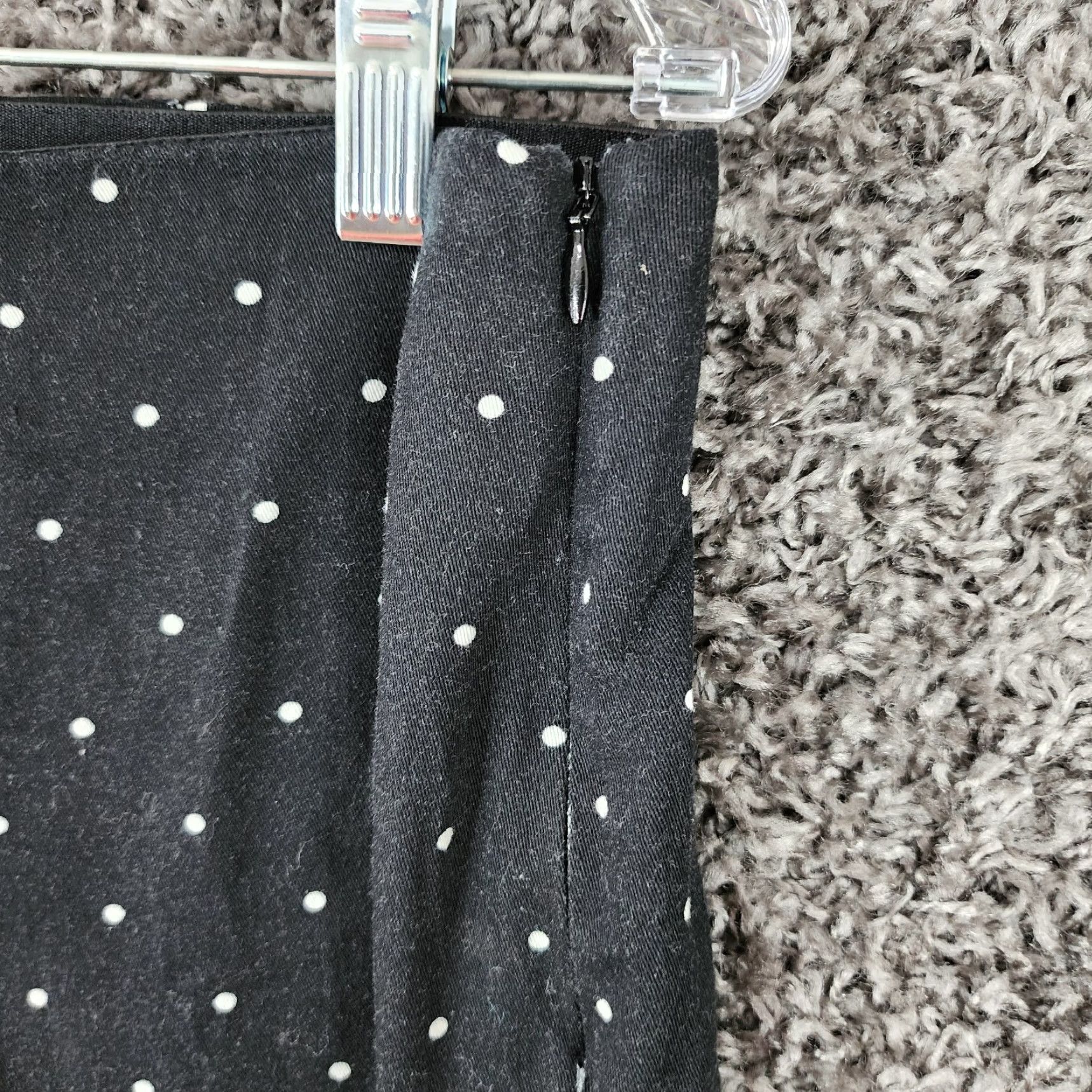 Old Navy Old Navy Dress Pants Womens Black Polka Dot Side Zip Elastic Waist Size 12 Size 34" / US 12 / IT 48 - 3 Thumbnail