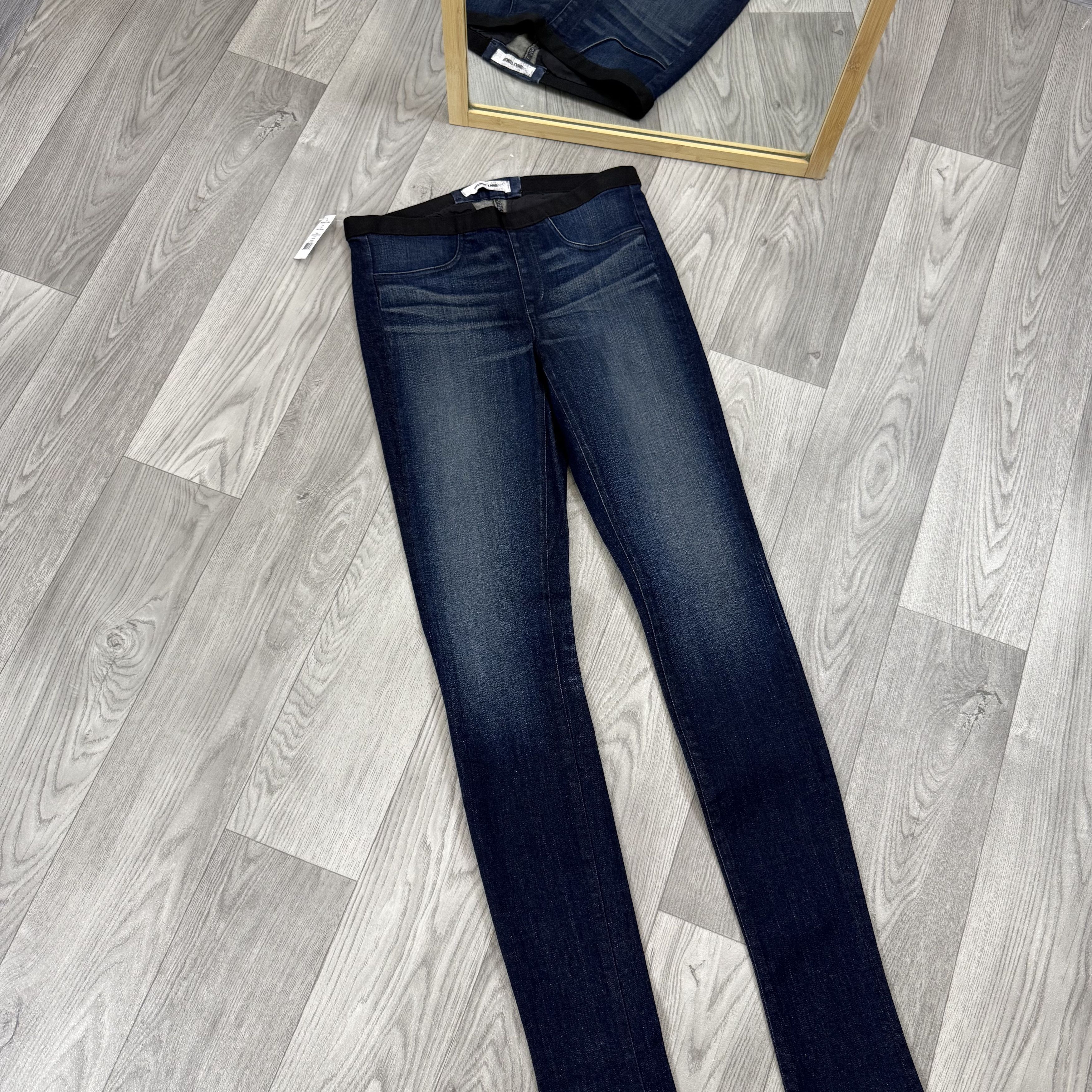 Helmut Lang Vintage Helmut Lang 00s Printed Graphic Jeans Leggins Pants Size 29" - 5 Thumbnail