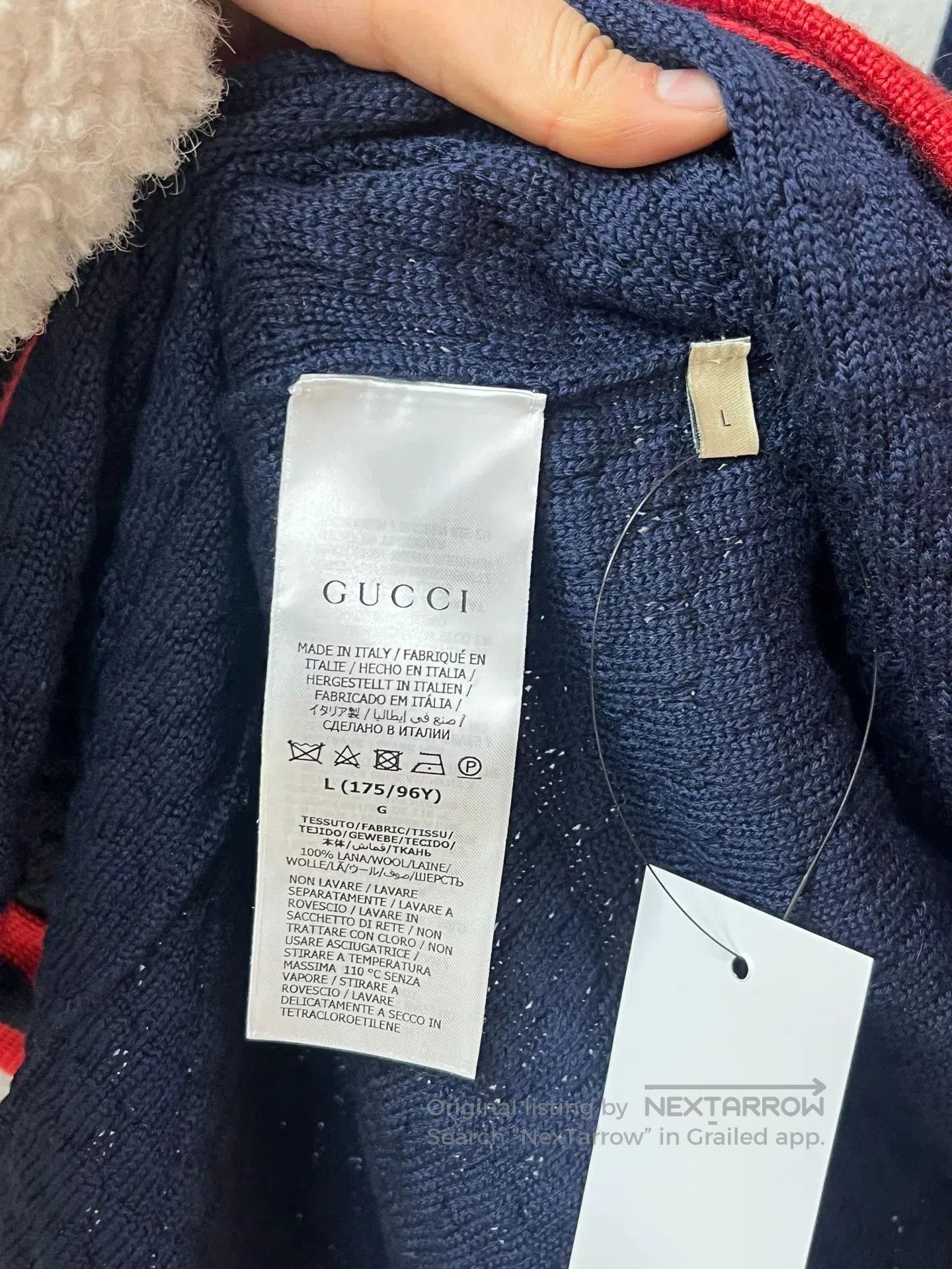 Gucci gucci knit top with red detailing. Size L / US 10 / IT 46 - 4 Thumbnail