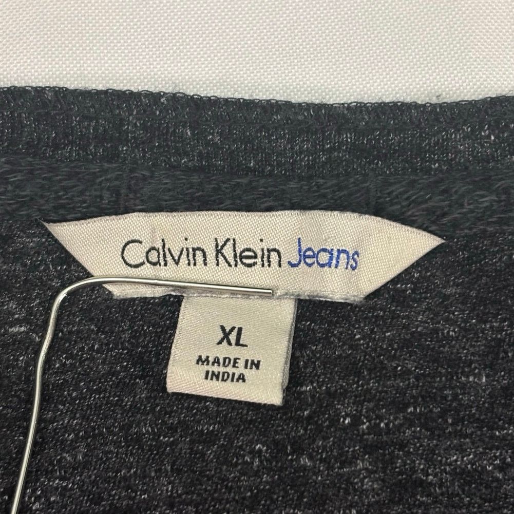 Calvin Klein Calvin Klein Jeans XL Charcoal Grey Henley Shirt Long Sleeve Size US XL / EU 56 / 4 - 2 Thumbnail