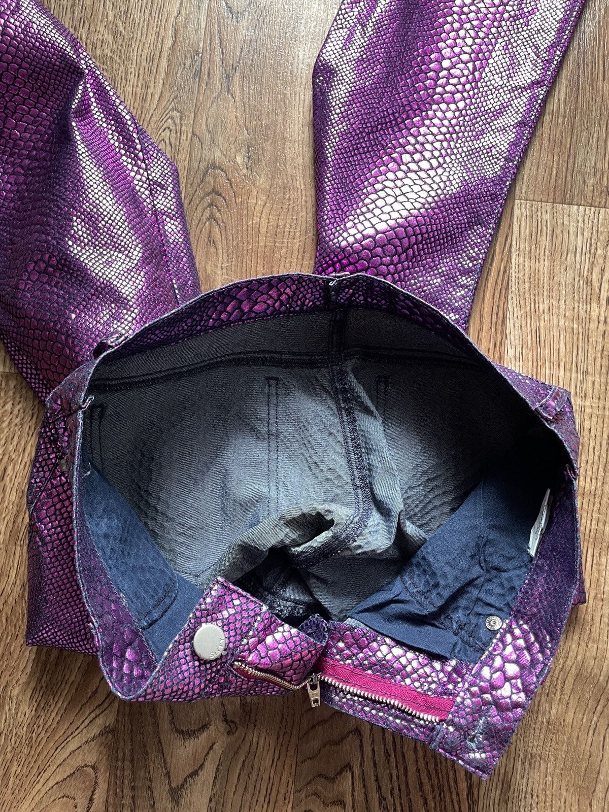 If Six Was Nine 2000s Miss Sixty scales purple jeans pants Size 30" / US 8 / IT 44 - 10 Thumbnail