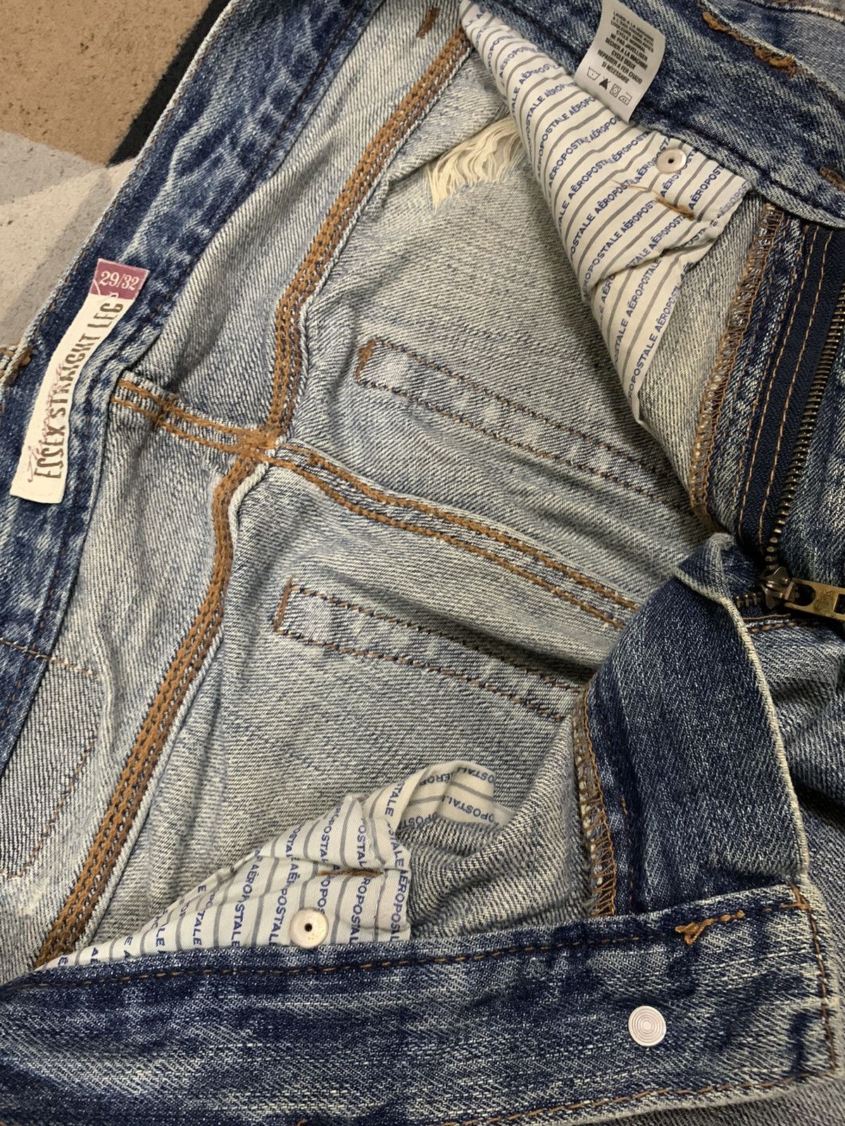 Aeropostale Vintage Aeropostale Mud Wash Distressed Grunge Jeans Size US 30 / EU 46 - 19 Thumbnail