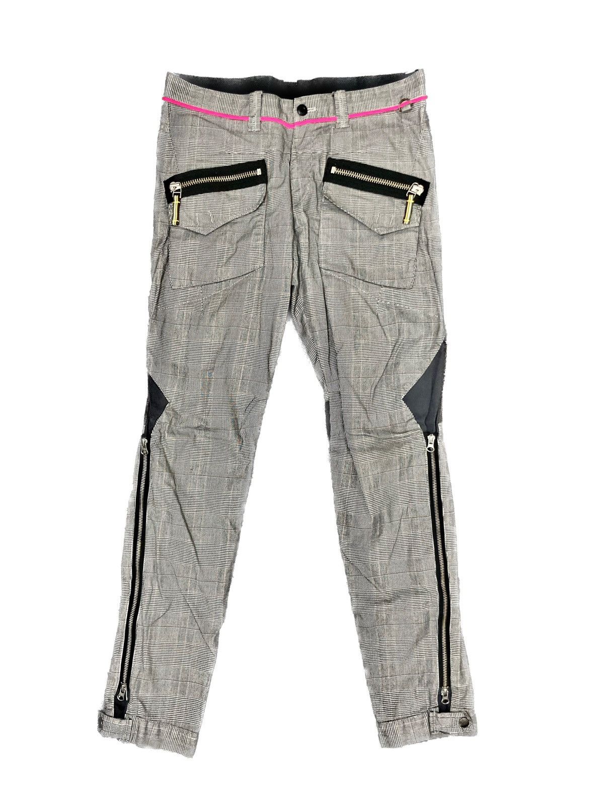 PPFM PPFM y2k 00s Unusual eccentric slacks+cargo+bondage pants Size US 33 - 1 Thumbnail