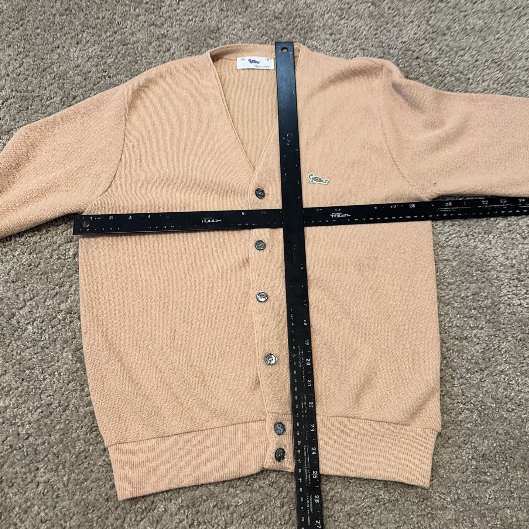 Vintage VINTAGE Turtle Sweater Cardigan Women Small Beige Acrylic Knit Size S / US 4 / IT 40 - 5 Thumbnail