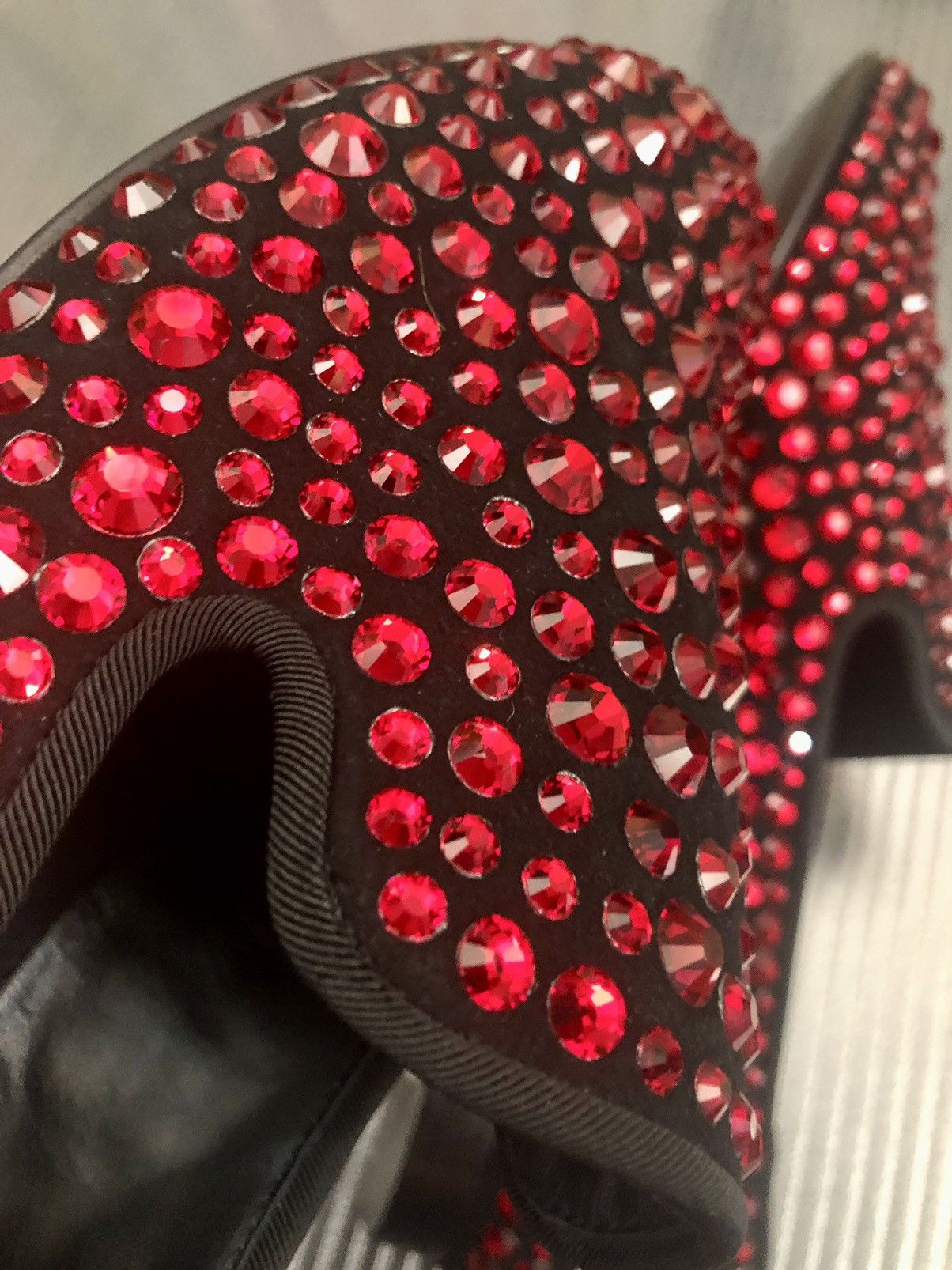 Giuseppe Zanotti Giuseppe Zanotti 🇮🇹 black/red crystalized calf loafer 8 NEW Size US 8 / EU 41 - 9 Thumbnail