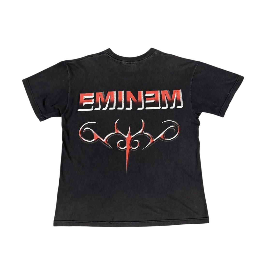 Rap Tees Vintage 90s Eminem Chainsaw Euro Boot Tee Size US L / EU 52-54 / 3 - 2 Thumbnail