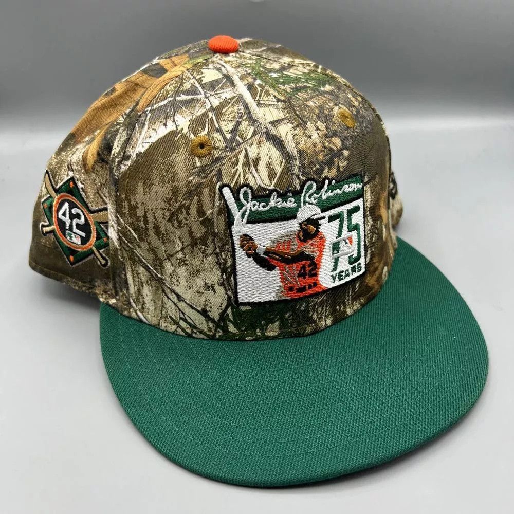 New Era Jackie Robinson Hat Men 7 1/2 59Fifty New Era Fitted Cap Size ONE SIZE - 1 Thumbnail