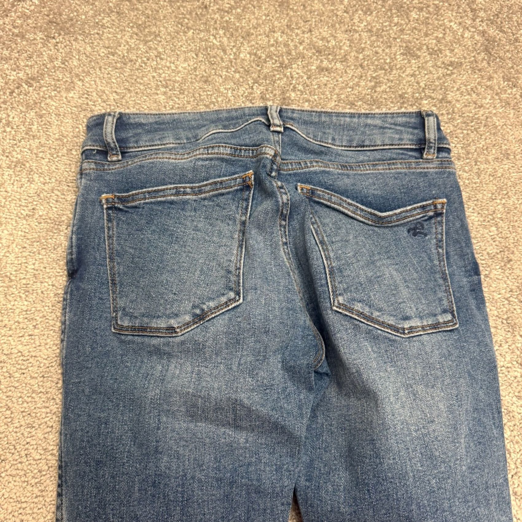 DL1961 DL1961 Emma Low Rise Skinny Hightower Distressed Denim Jeans Womens 25 Stretch Blue 5-Pocket Design Jeans Womens Boys Girls Mens Size 28" / US 6 / IT 42 - 7 Thumbnail