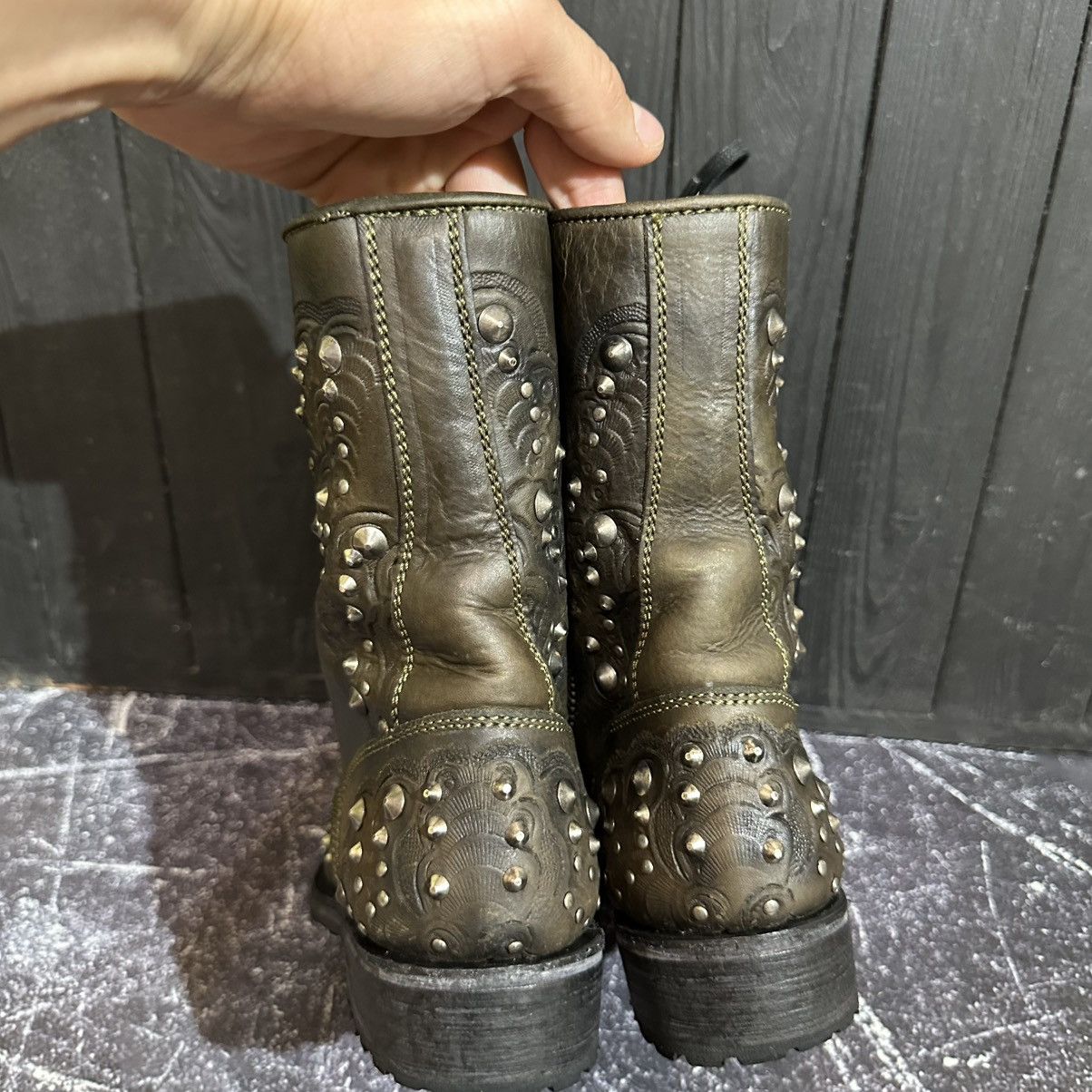 ASH ASH - Women’s Leather BIKER Boots 39 Rick Owens Style Size US 9 / IT 39 - 9 Thumbnail
