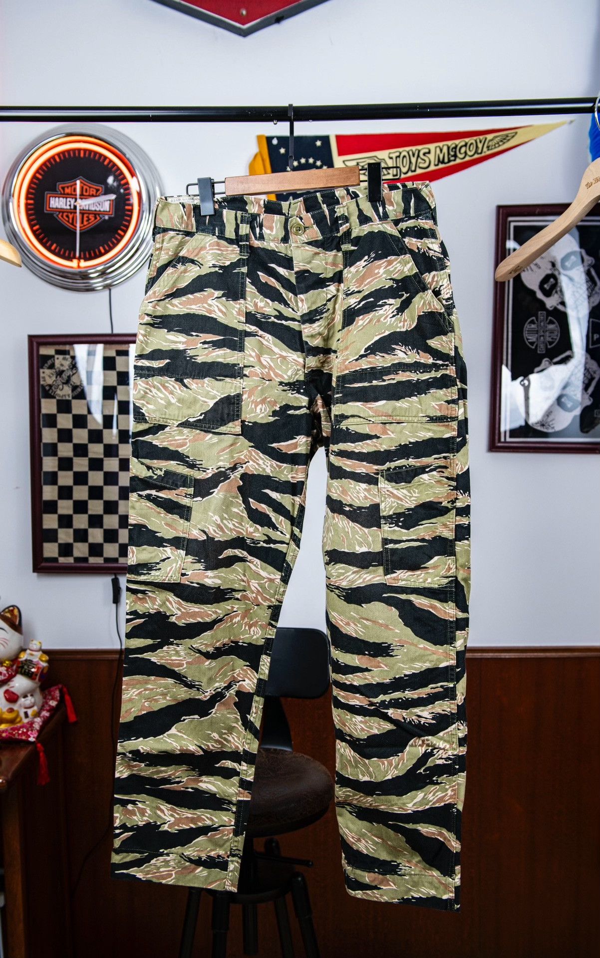 Freewheelers FREEWHEELERS Golden Tiger Stripe Pants Size US 34 / EU 50 - 1 Thumbnail